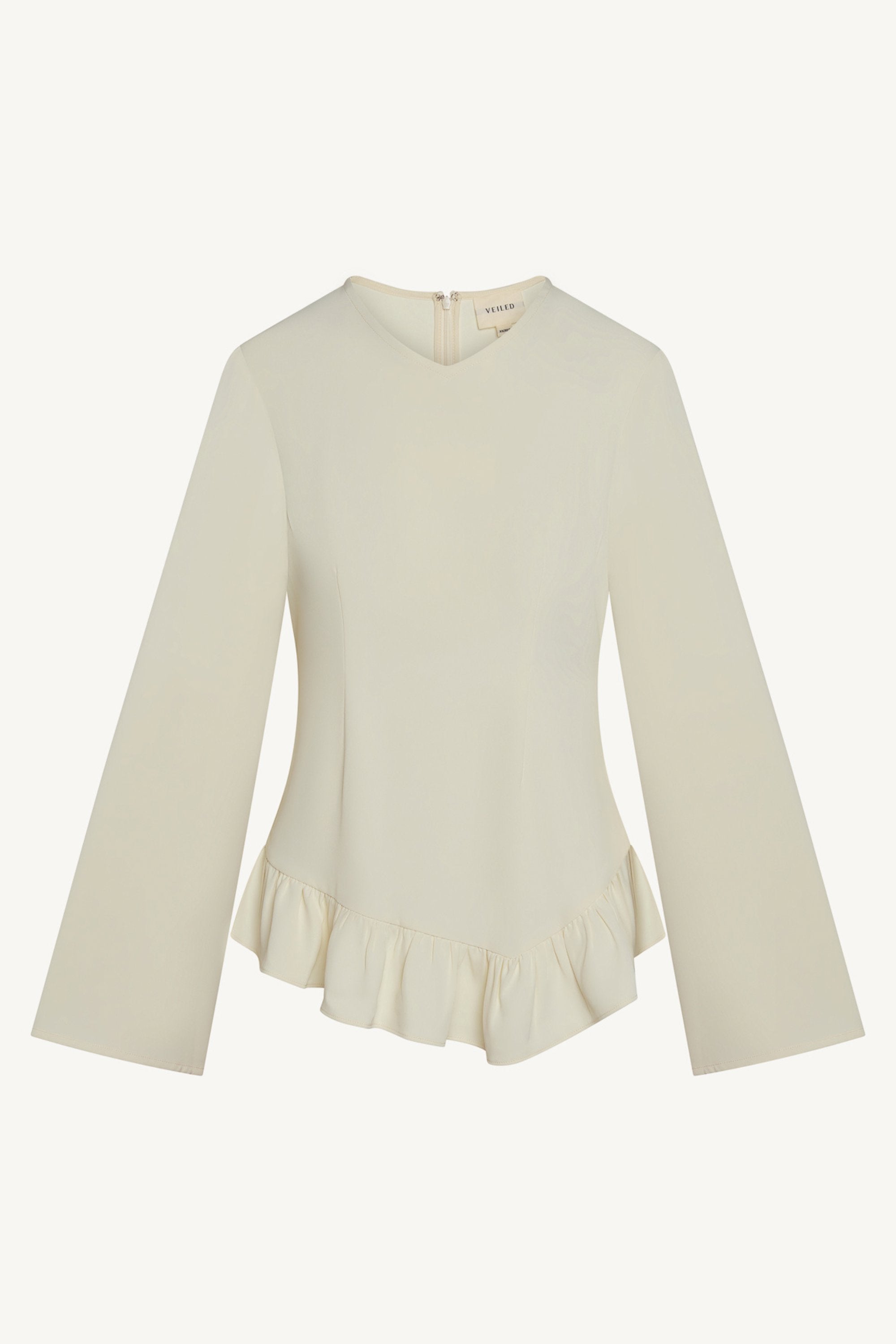 Asymmetric Ruffle Top - Moonlight Abayas Veiled 