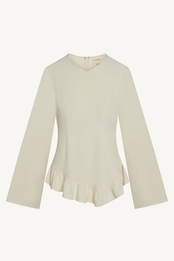 Asymmetric Ruffle Top - Moonlight Abayas Veiled 