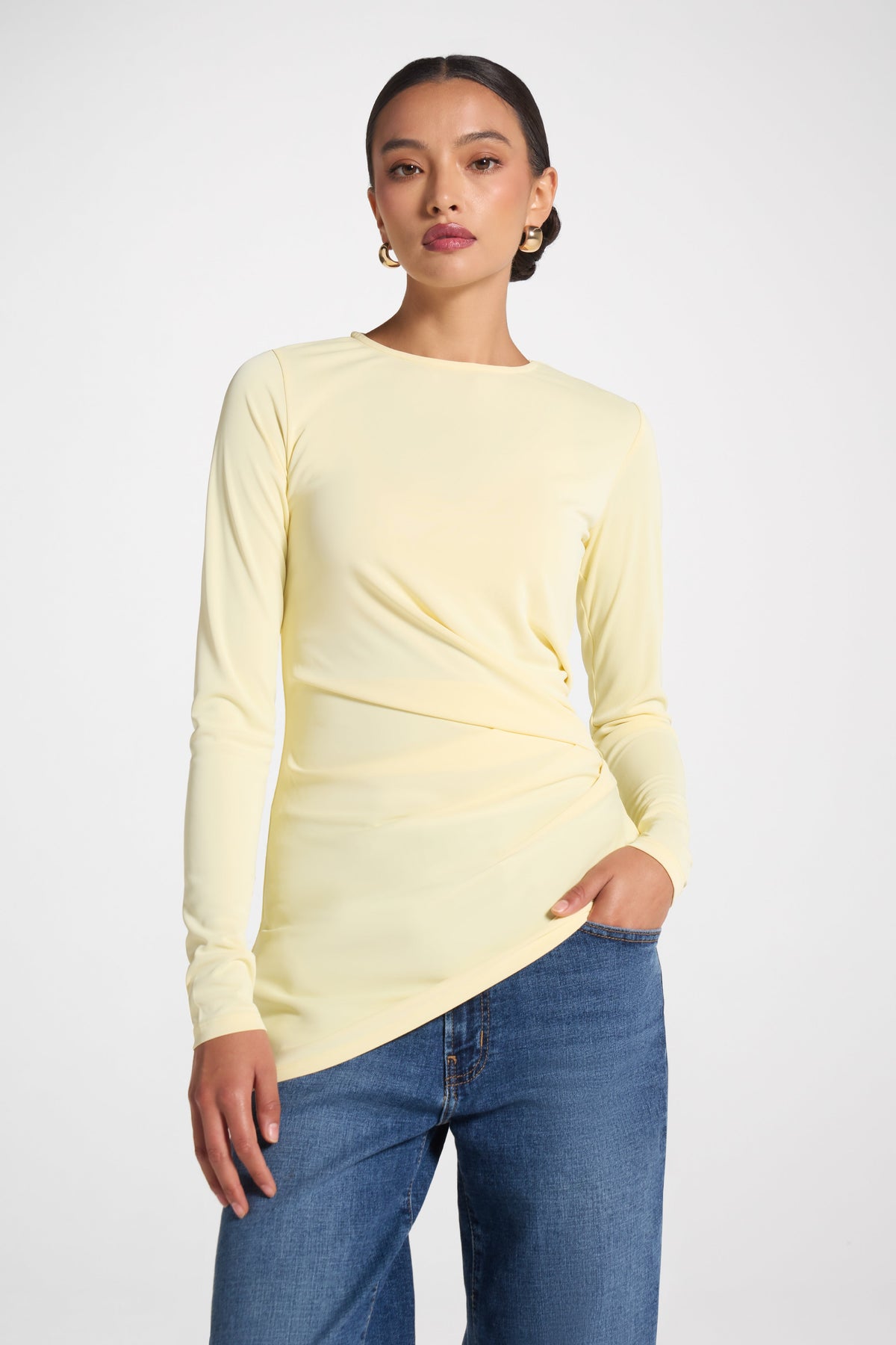 Asymmetrical Pleat Top - Anise Flower Abayas Veiled 