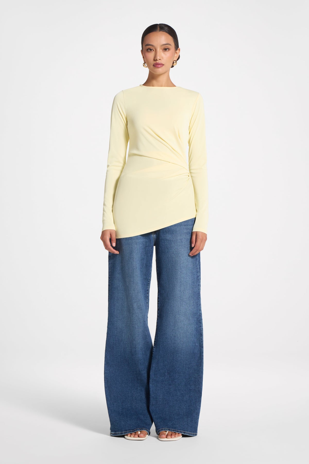 Asymmetrical Pleat Top - Anise Flower Abayas Veiled 