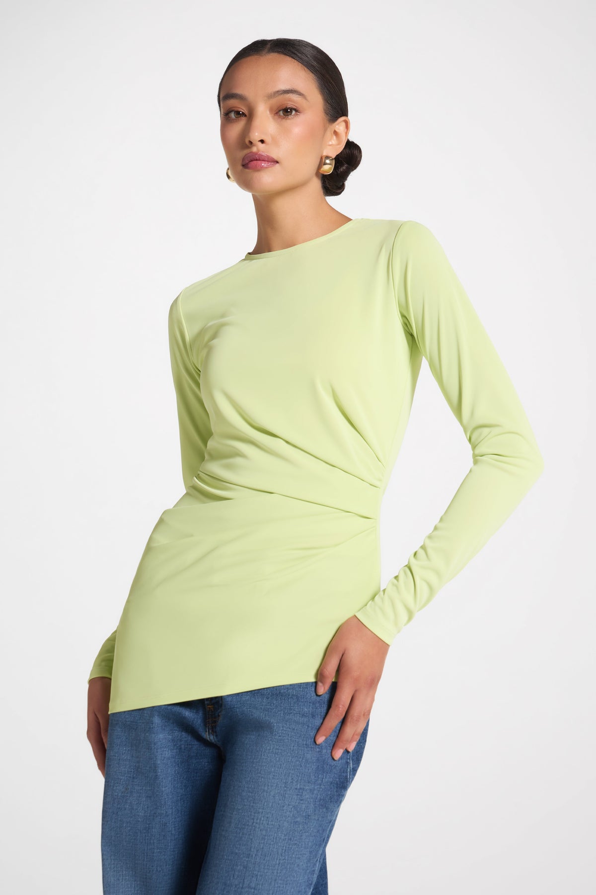 Asymmetrical Pleat Top - Butterfly Abayas Veiled 