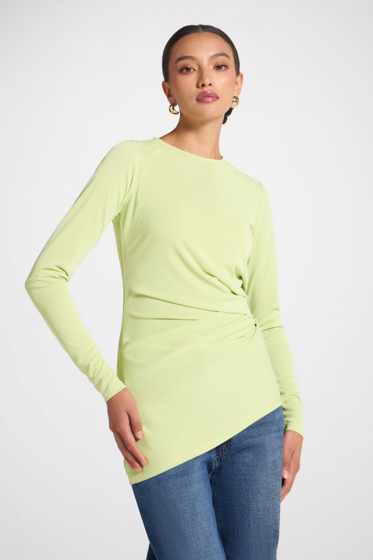 Asymmetrical Pleat Top - Butterfly Abayas Veiled 