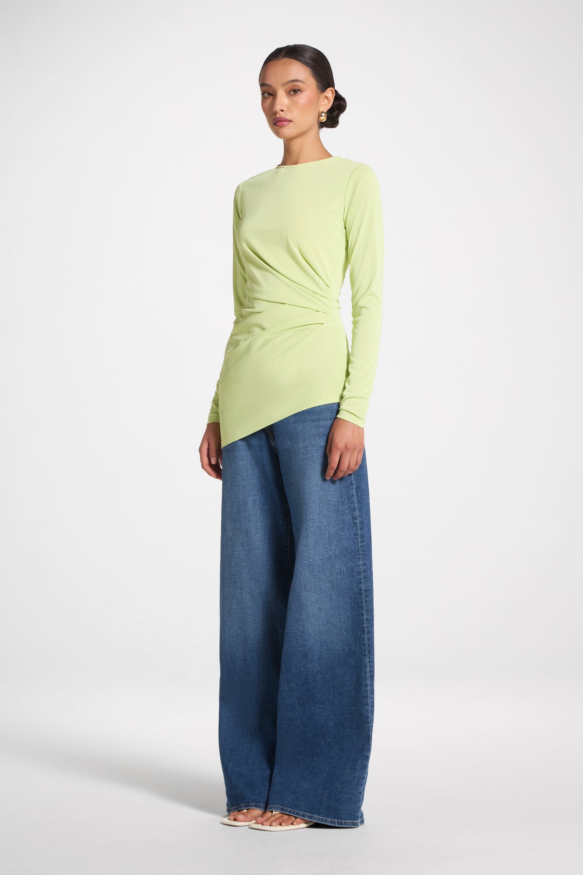 Asymmetrical Pleat Top - Butterfly Abayas Veiled 