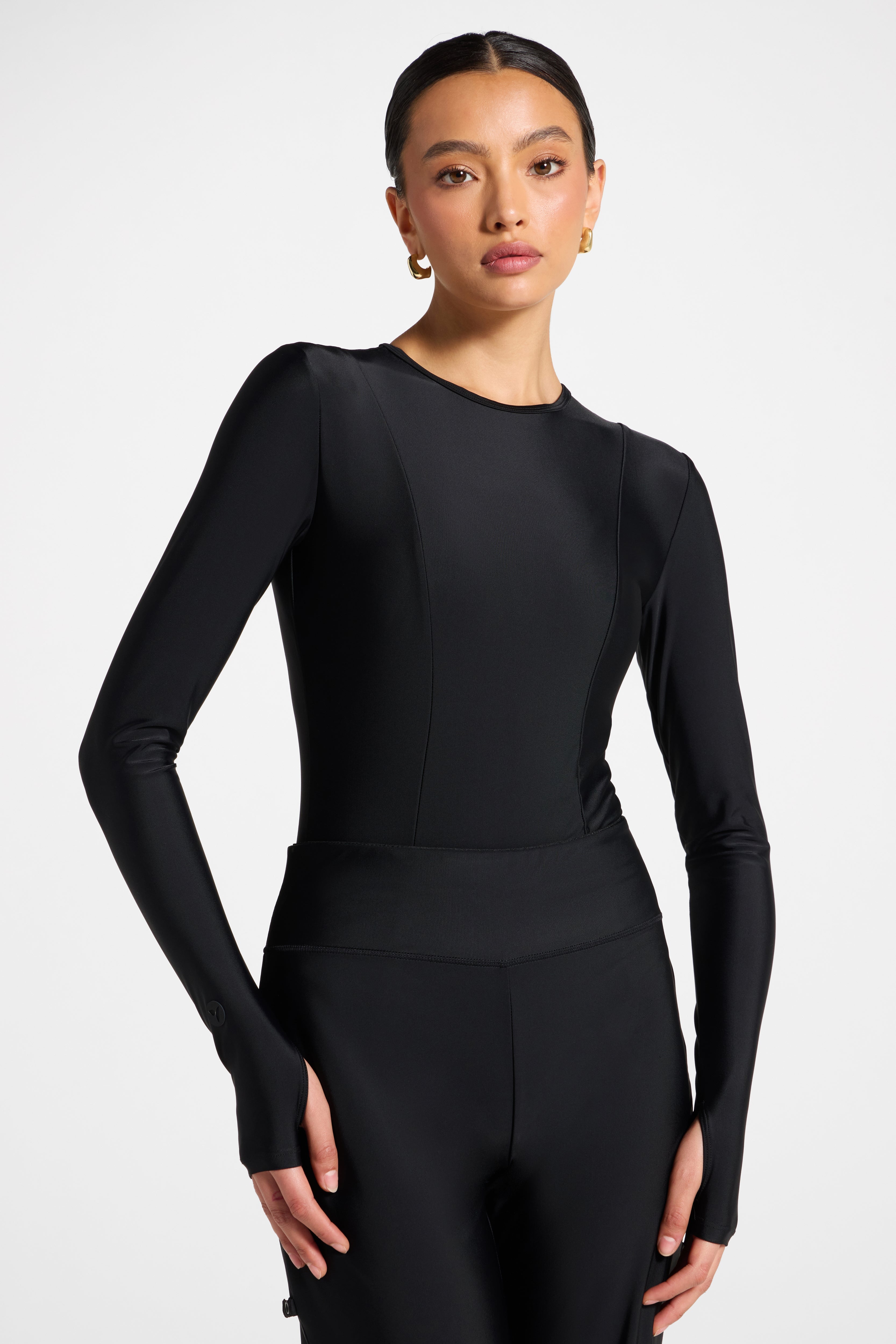 Back Zip Swimsuit - Black Swim Veiled 