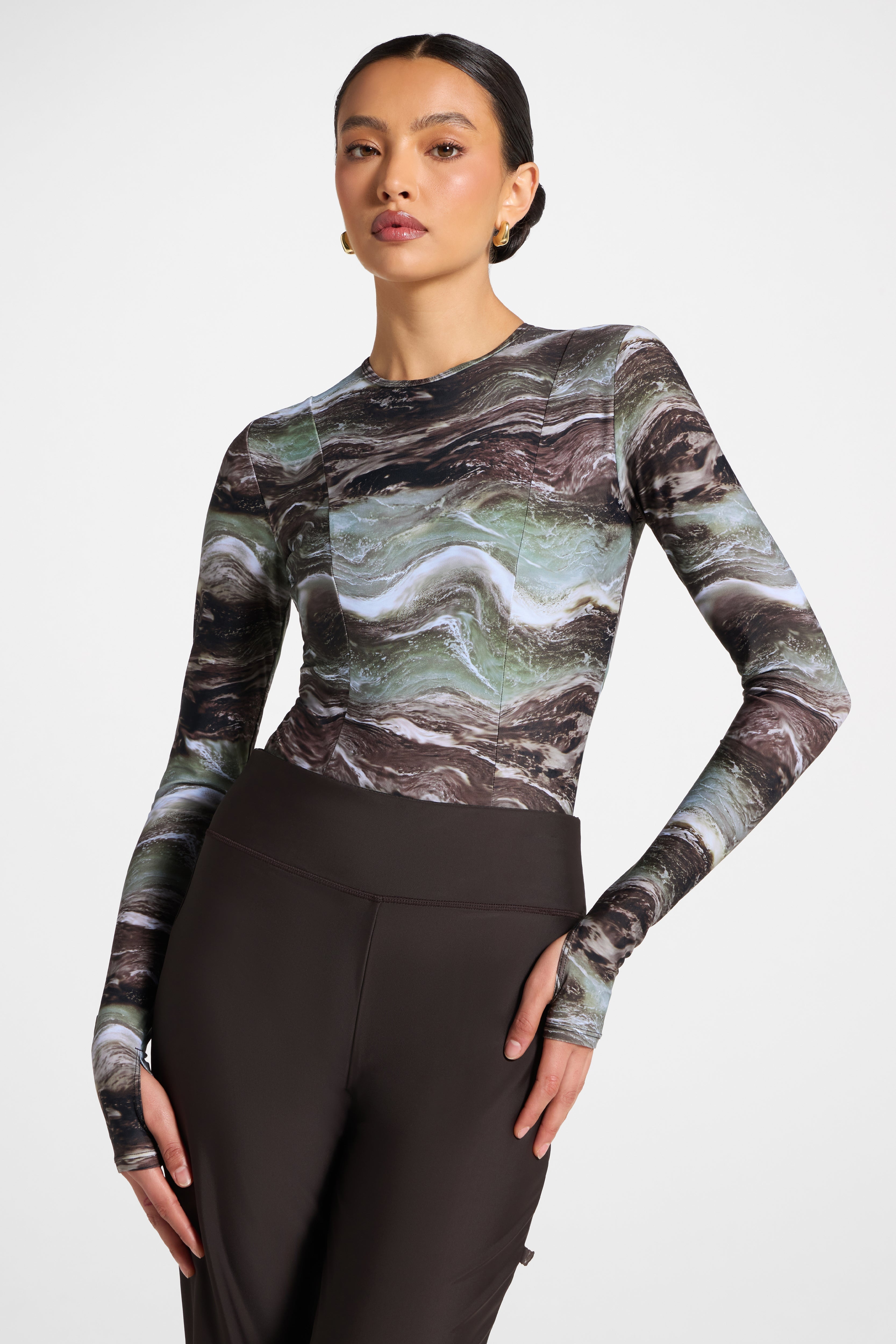Back Zip Swimsuit - Earth Waves Swim Veiled 