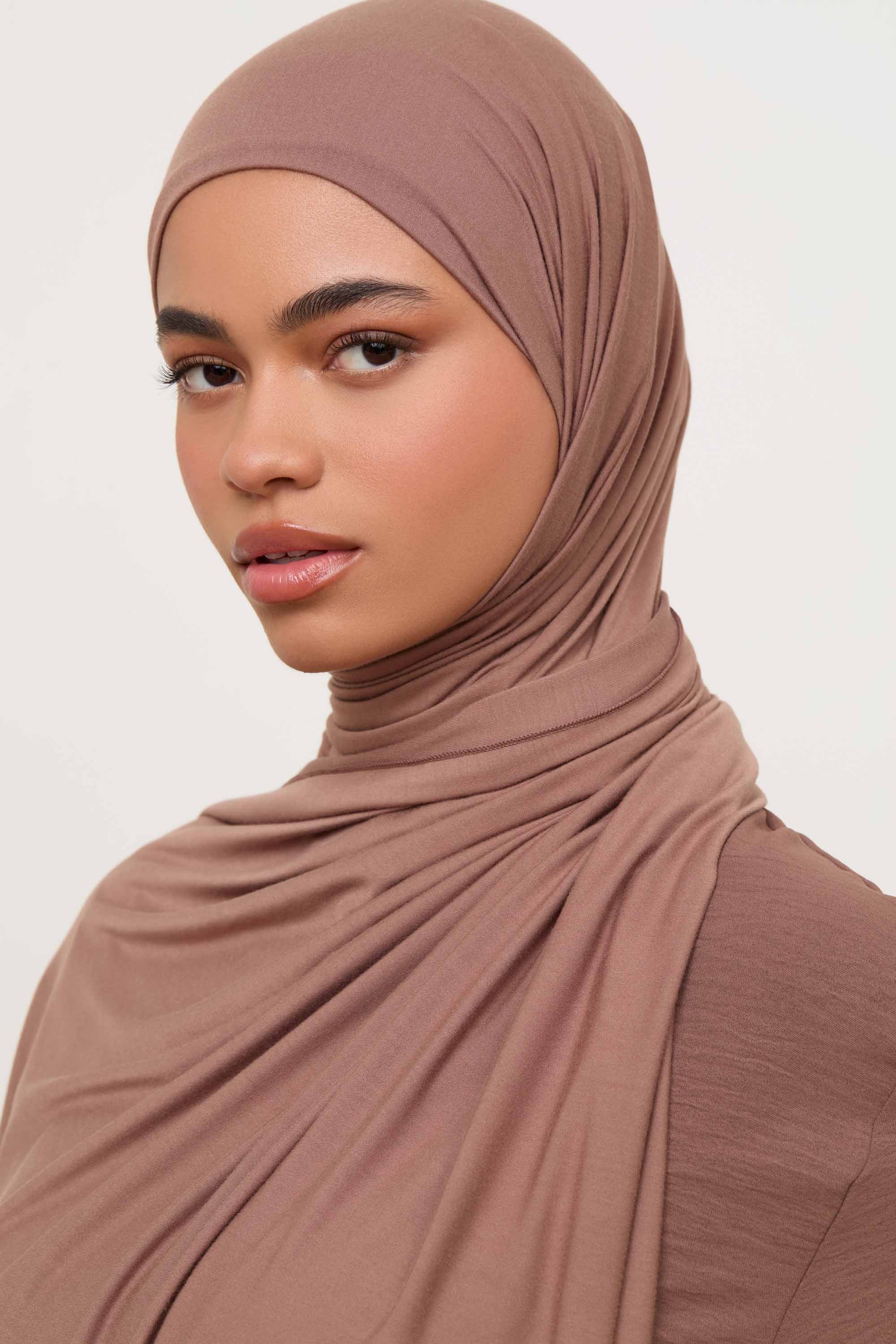 Bamboo Jersey Hijab - Brownie Hijabs Veiled 