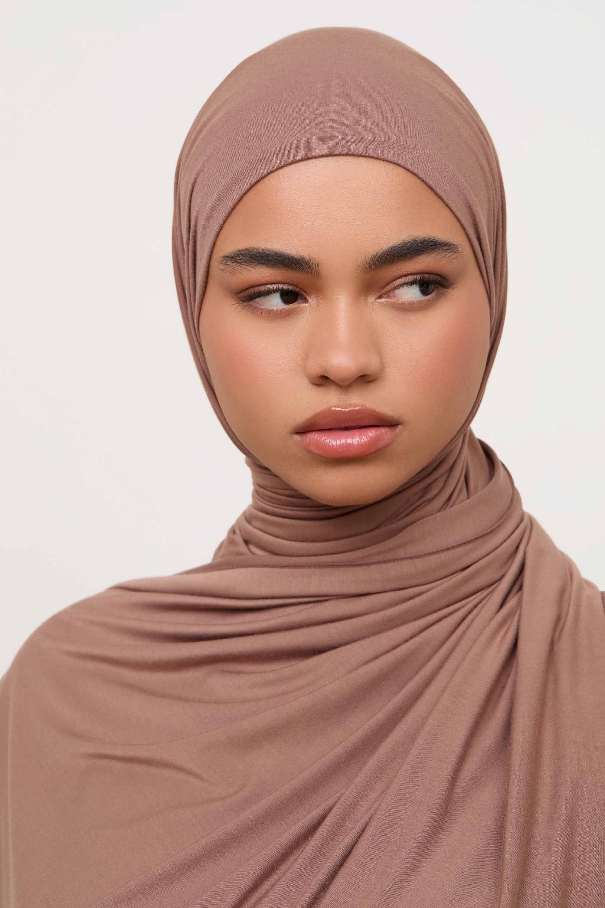 Bamboo Jersey Hijab - Brownie Hijabs Veiled 