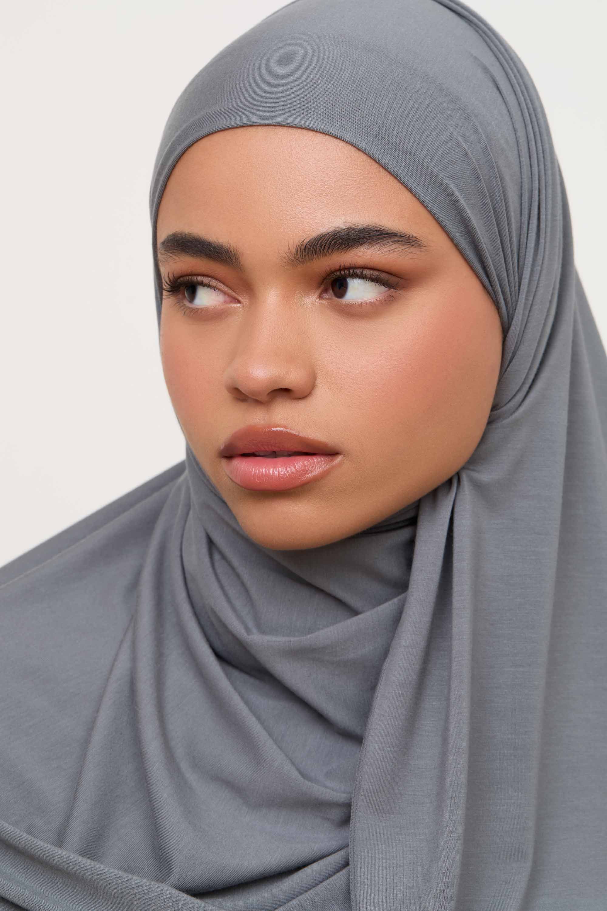 Bamboo Jersey Hijab - Cool Grey Hijabs Veiled 