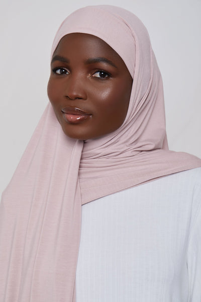 Luxury Jersey Hijab-Dusty Plum