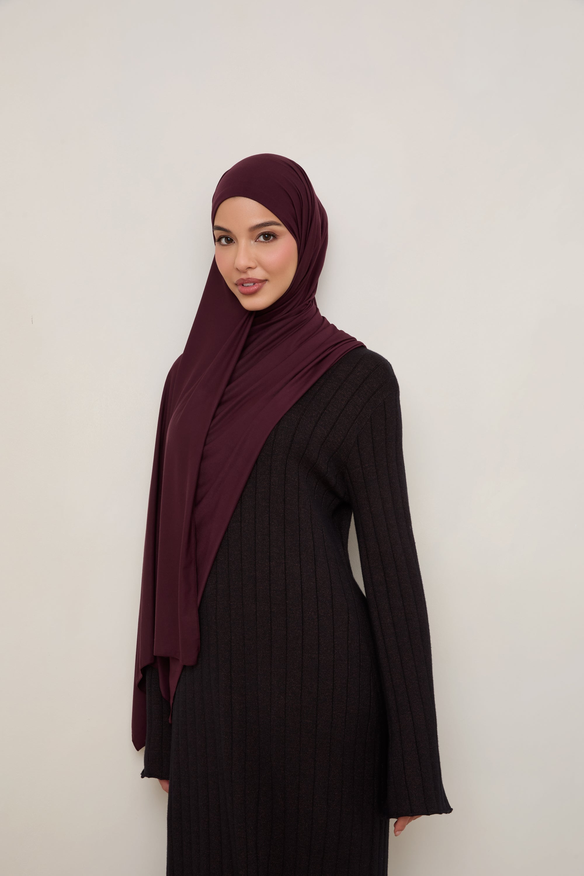 Bamboo Jersey Hijab - Fudge Hijabs Veiled 