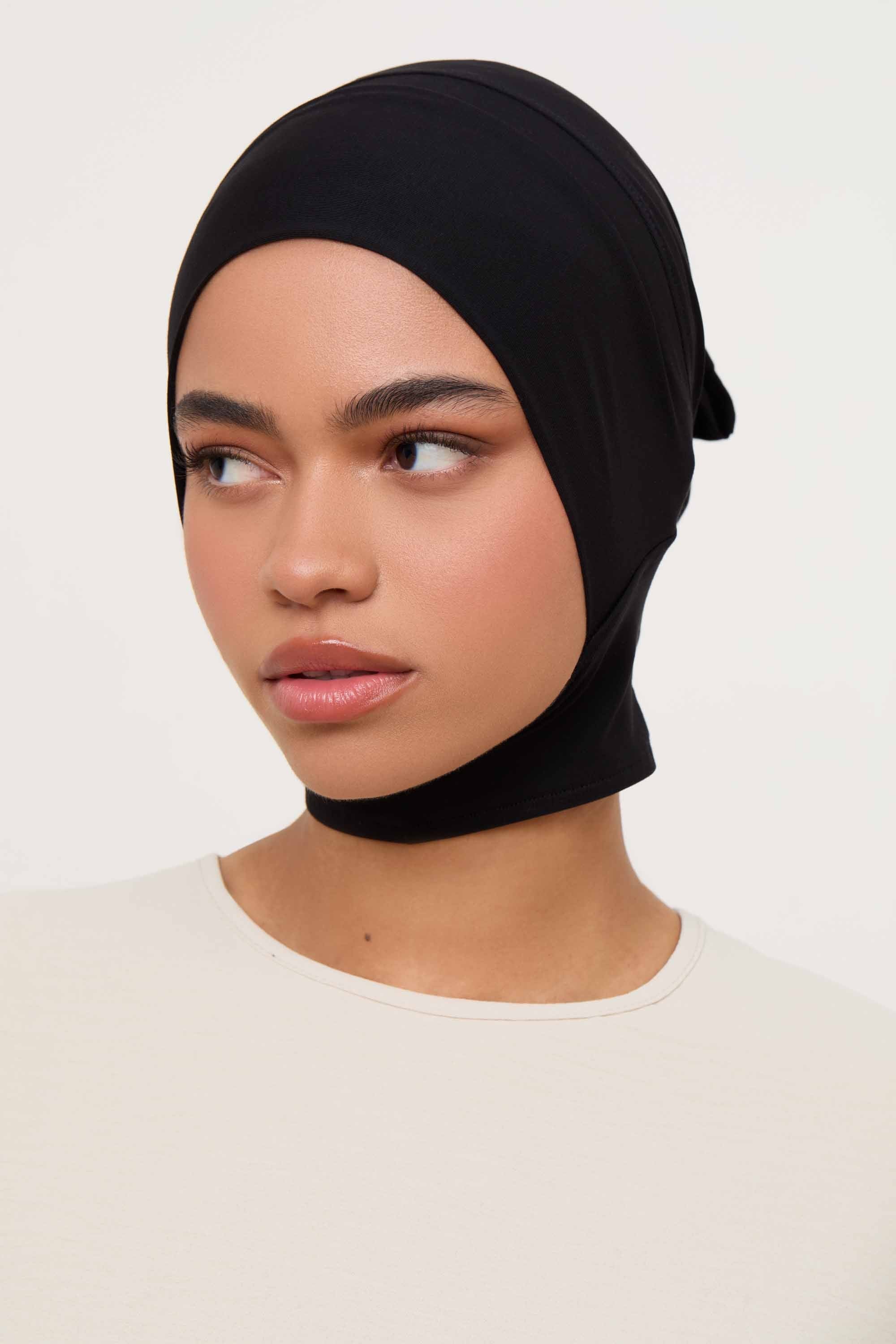 Bamboo Jersey Mini Full Coverage Undercap - Black Accessories Veiled 