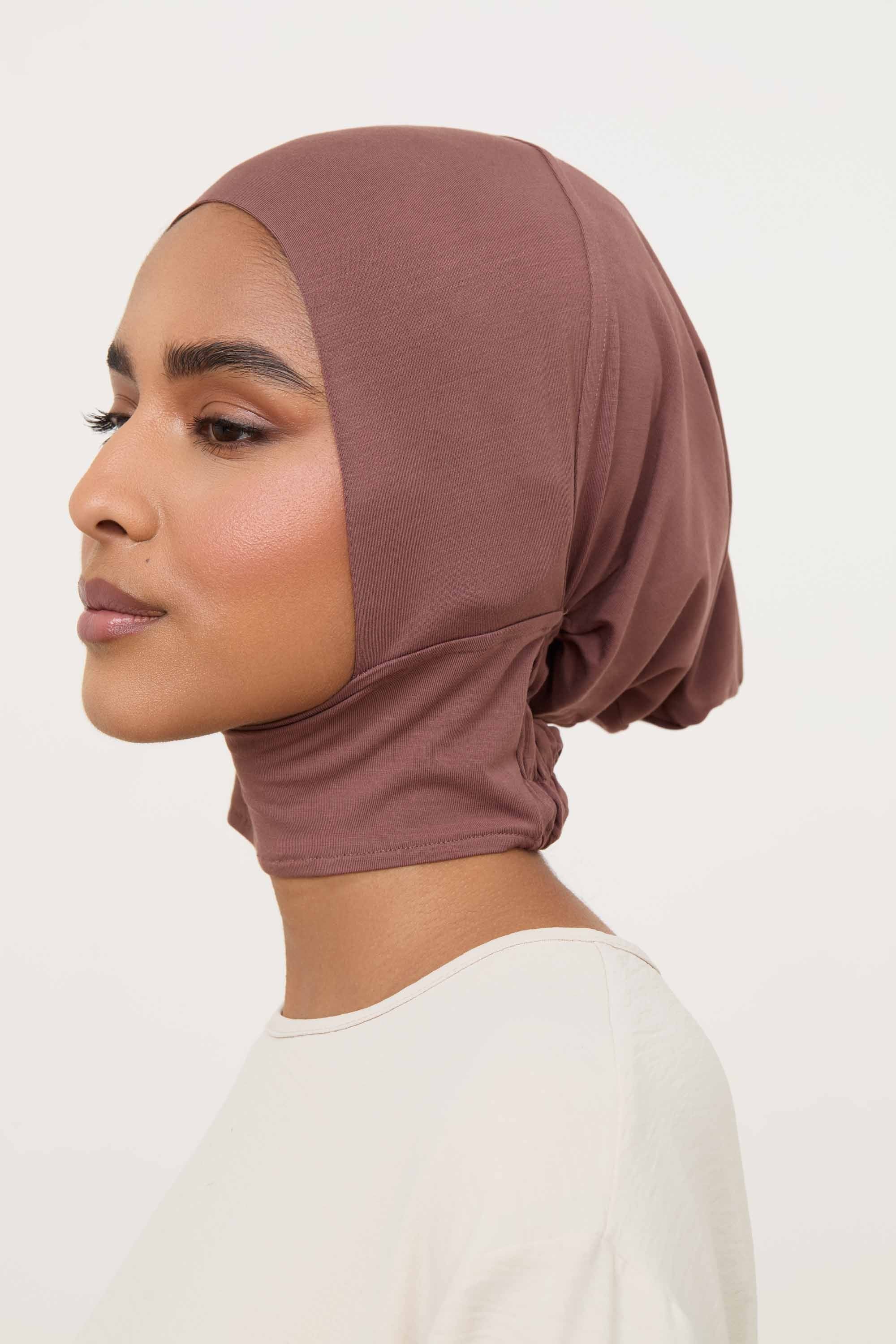 Bamboo Jersey Mini Full Coverage Undercap - Cocoa Accessories Veiled 