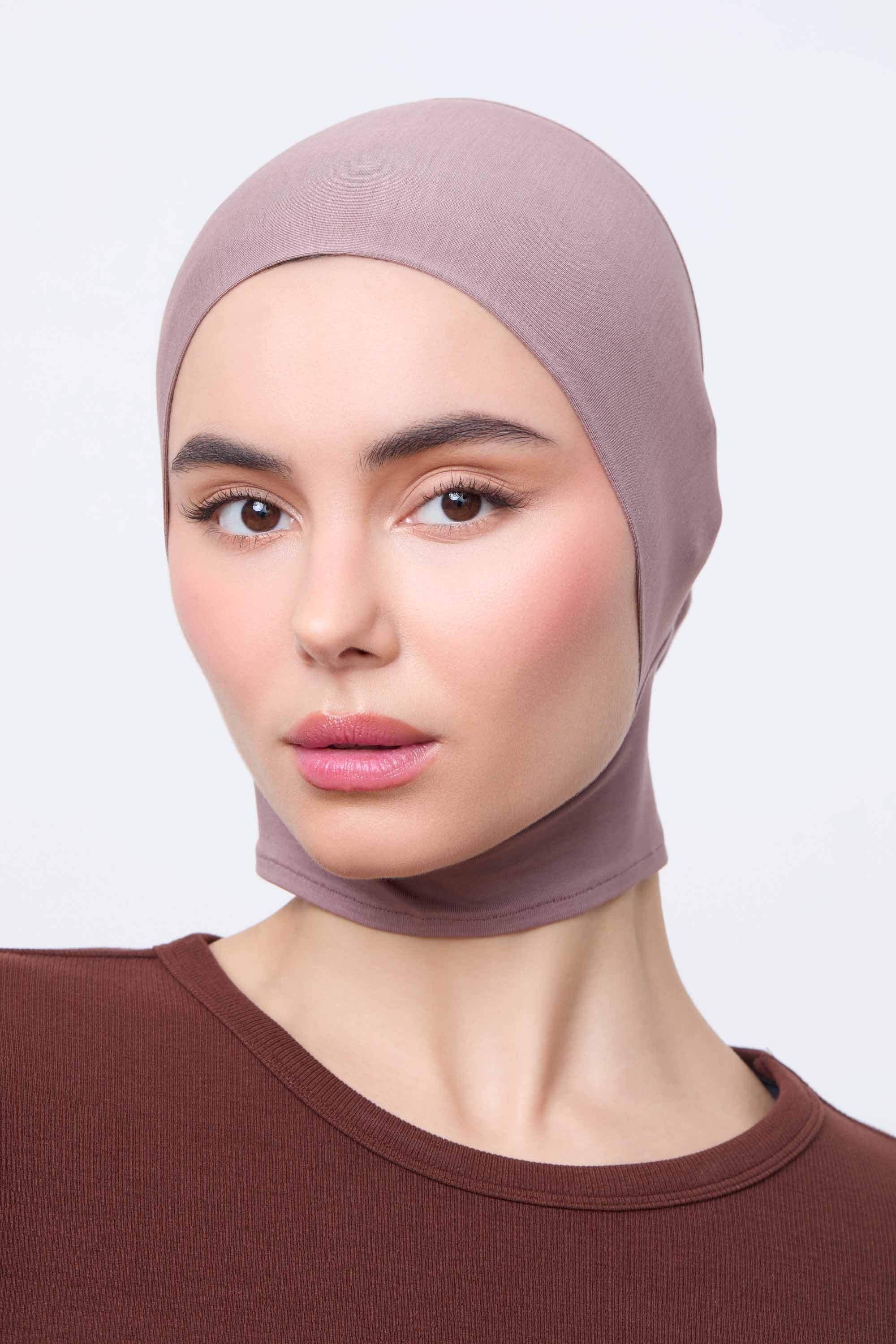 Bamboo Jersey Mini Full Coverage Undercap - Deep Taupe Accessories Veiled 