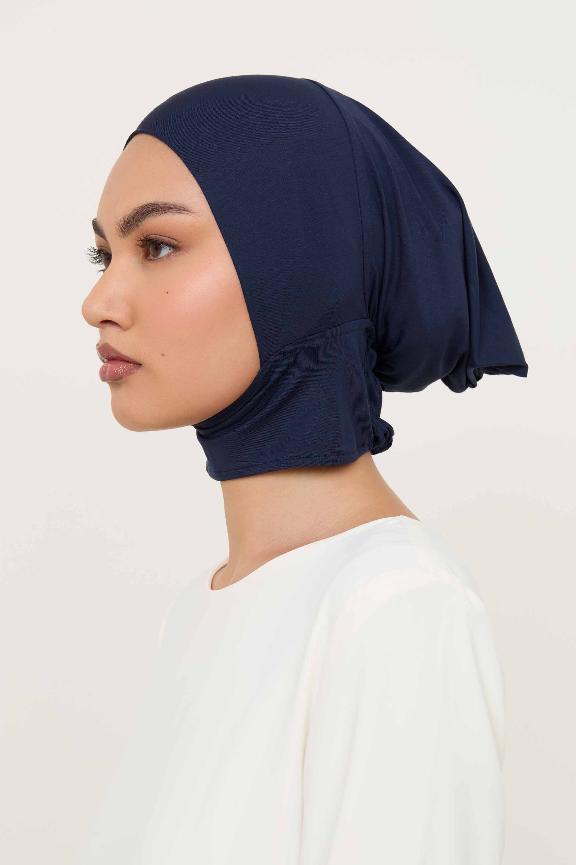 Bamboo Jersey Mini Full Coverage Undercap - Navy Accessories Veiled 