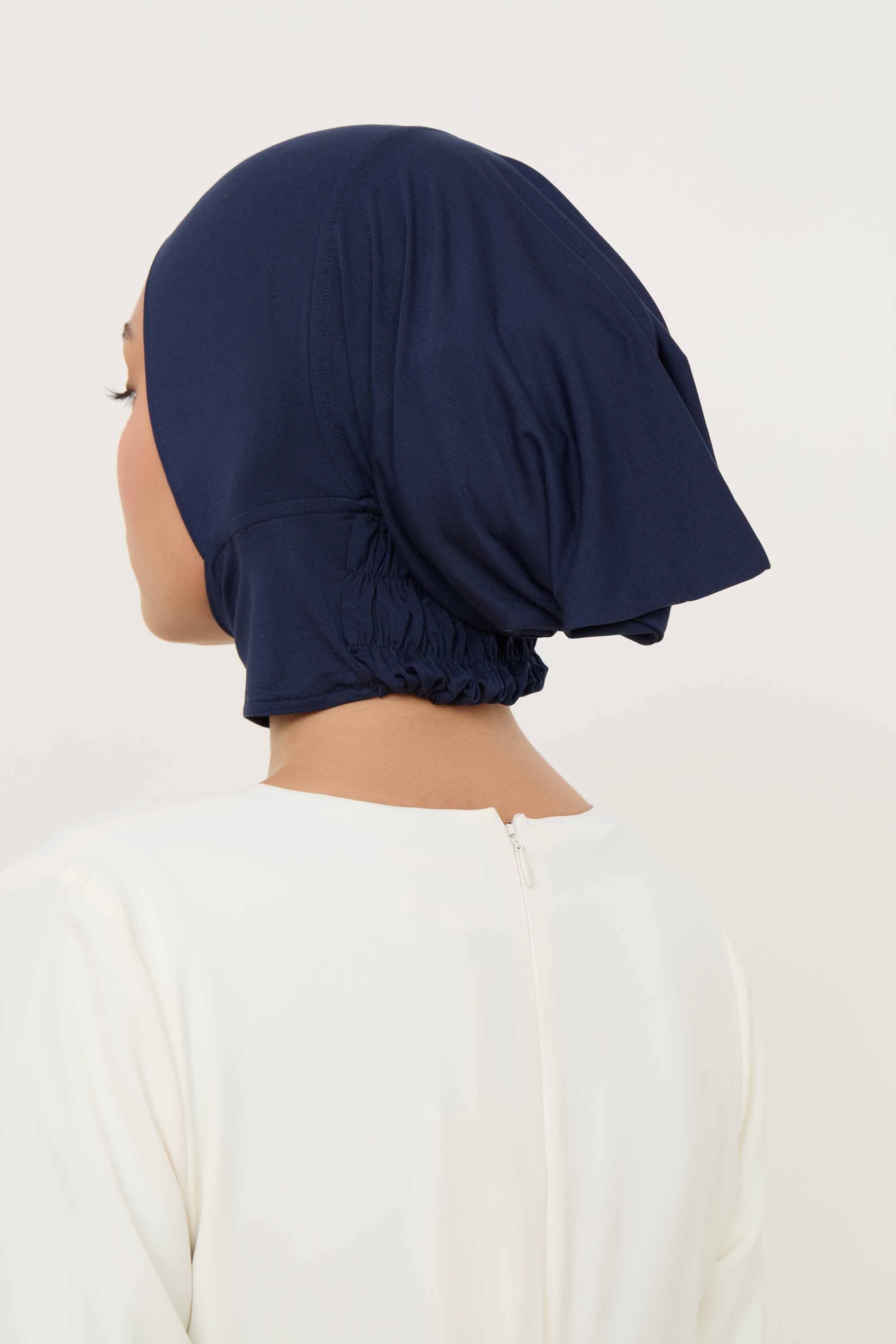 Bamboo Jersey Mini Full Coverage Undercap - Navy Accessories Veiled 