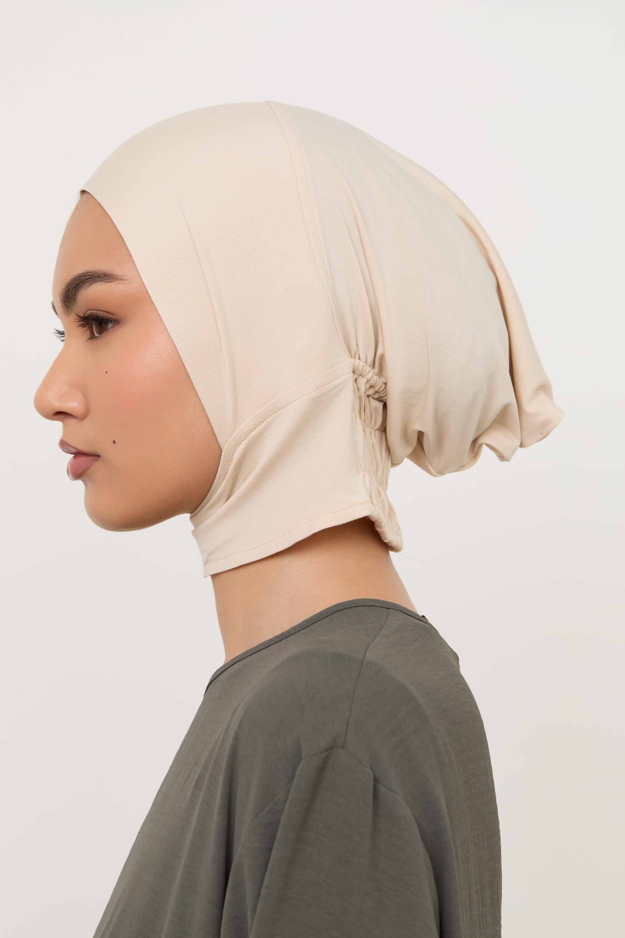 Bamboo Jersey Mini Full Coverage Undercap - Stone Accessories Veiled 