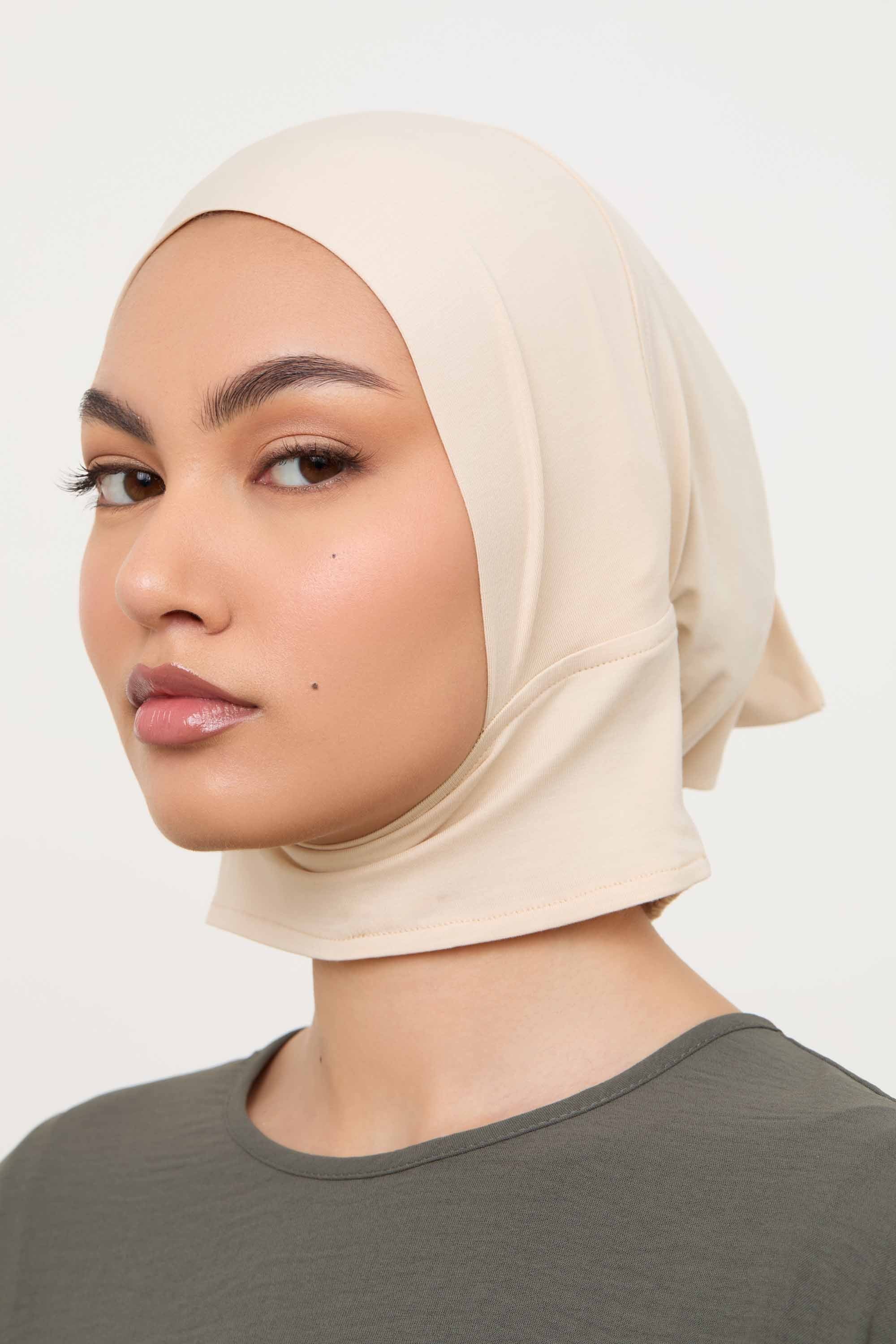 Bamboo Jersey Mini Full Coverage Undercap - Stone Accessories Veiled 