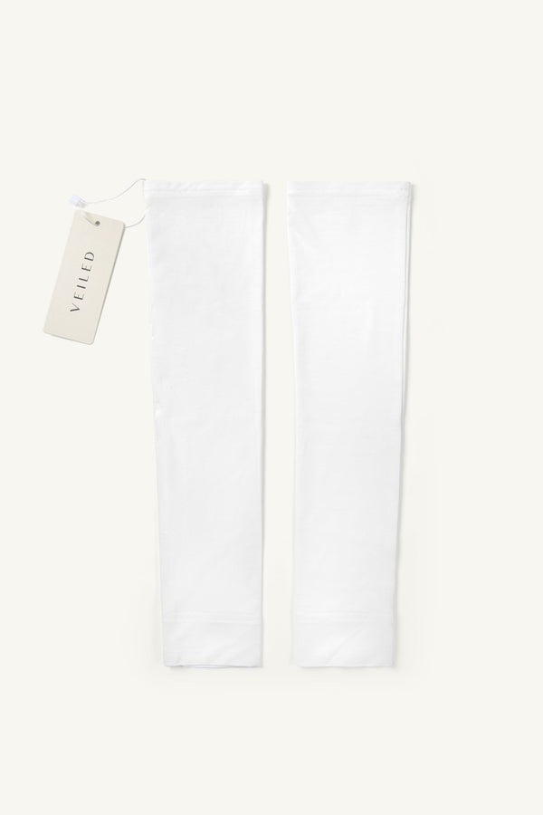 Bamboo Jersey Sleeves - White Accessories Veiled 