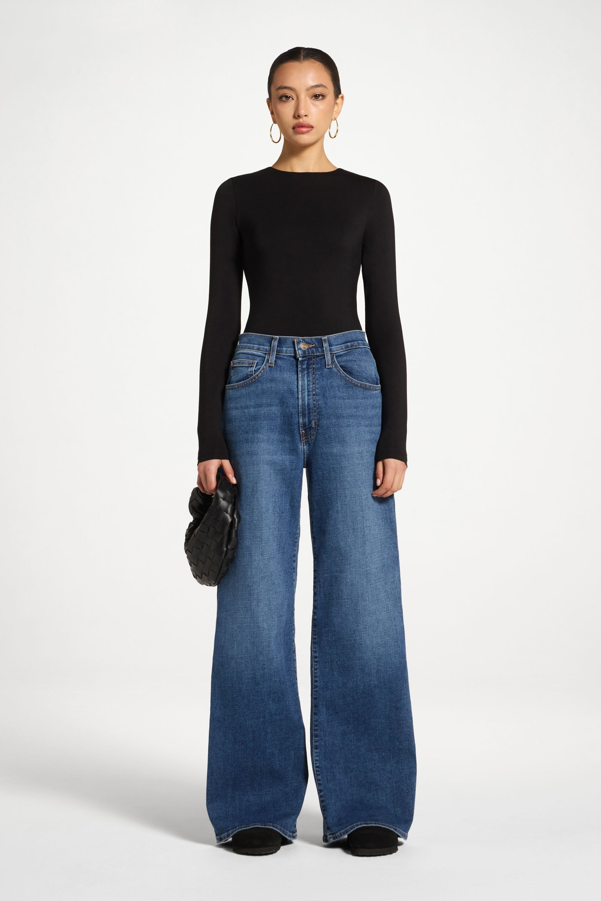 Bamboo Long Sleeve Bodysuit - Black Abayas Veiled 