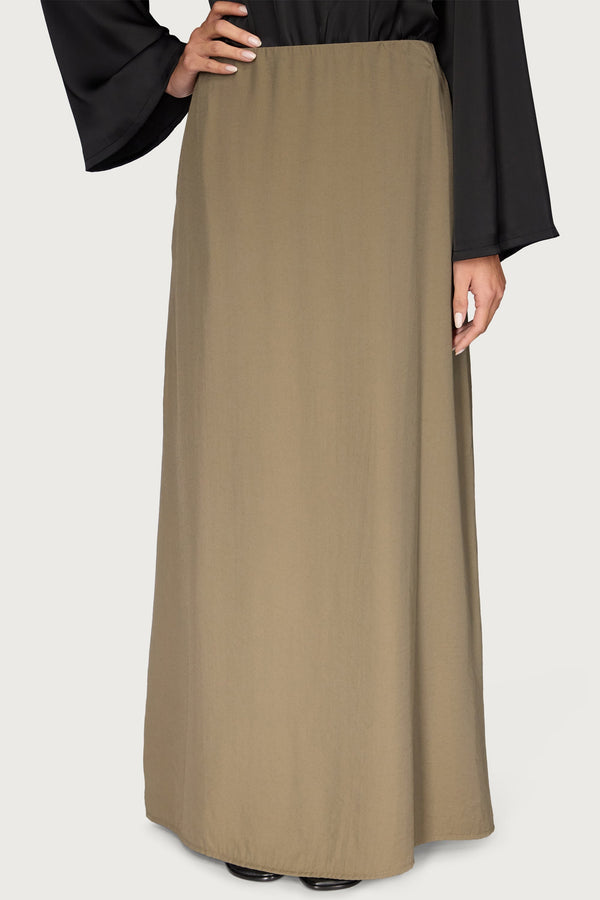 Bamboo Maxi Skirt - Olive Dresses Veiled 