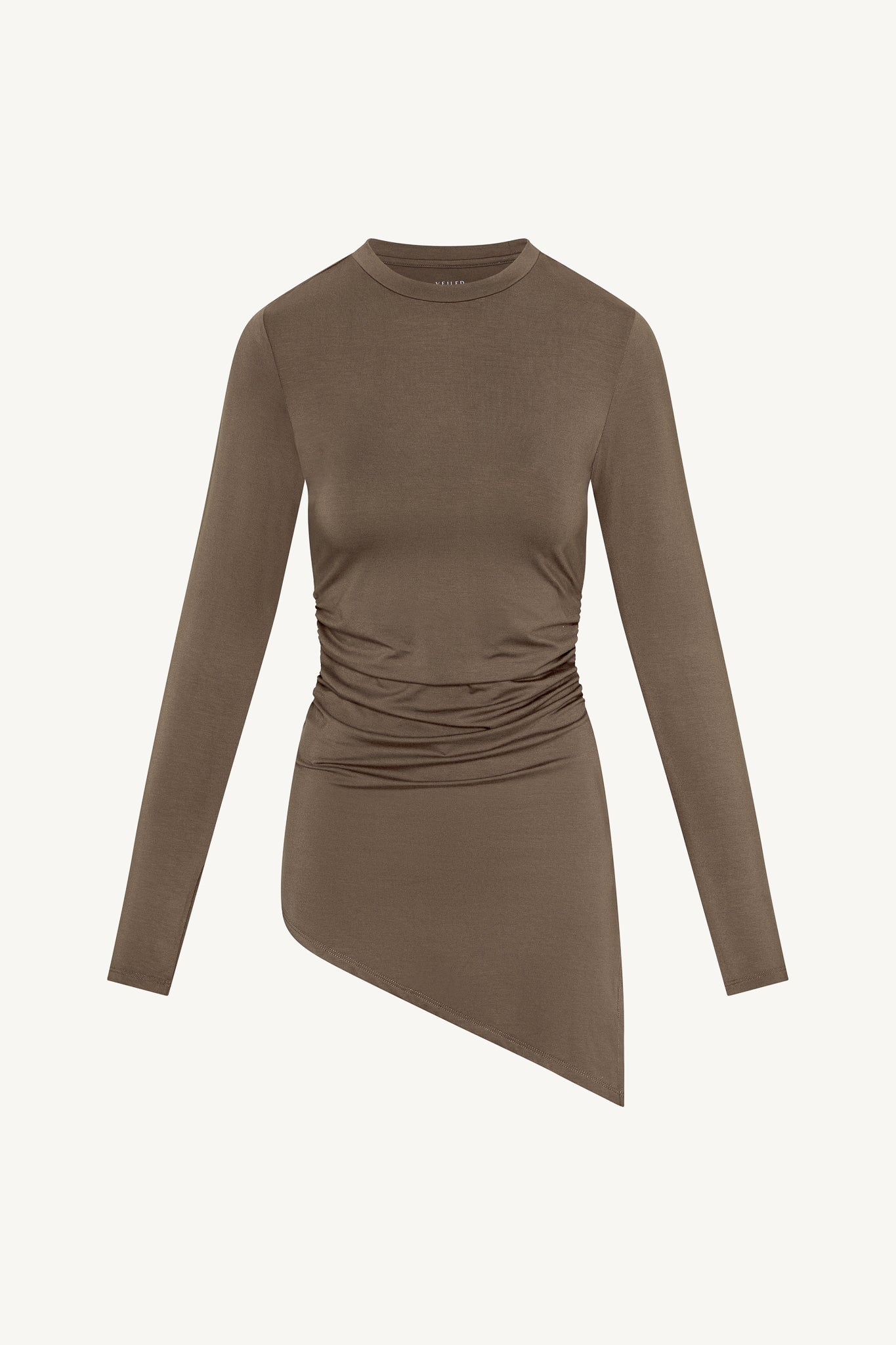 Bamboo Rouched Top - Chocolate Abayas Veiled 