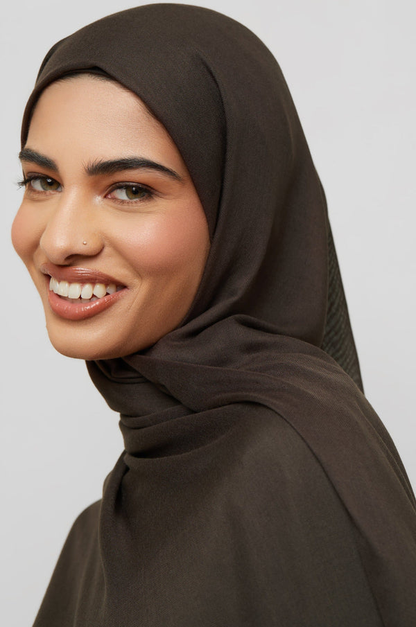 Printed Modal Hijab - Smoky Quartz