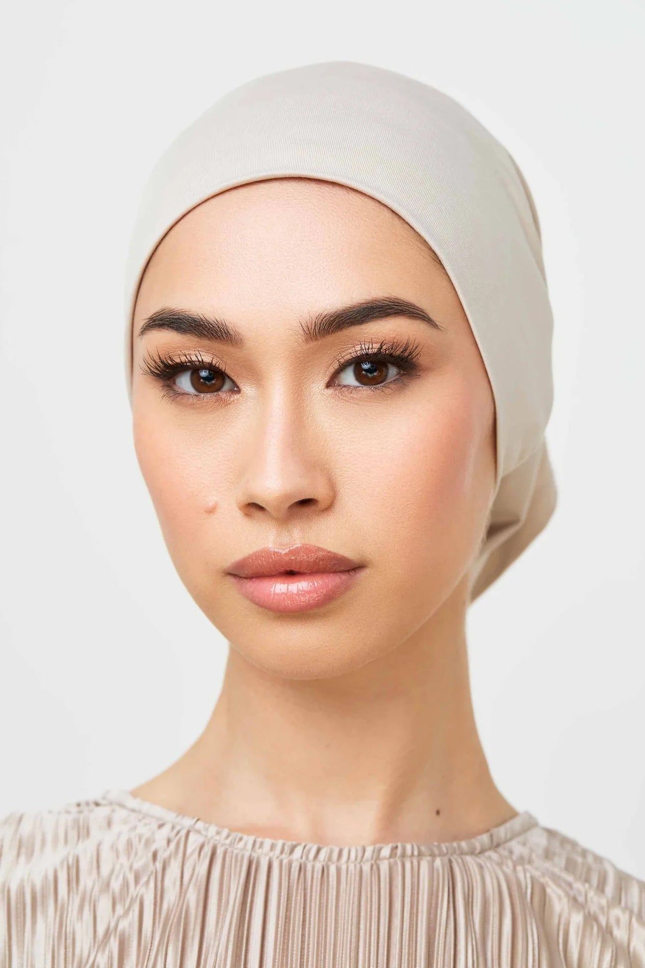 Bamboo Woven Hijab & Matching Undercap Set - Cloud Veiled 