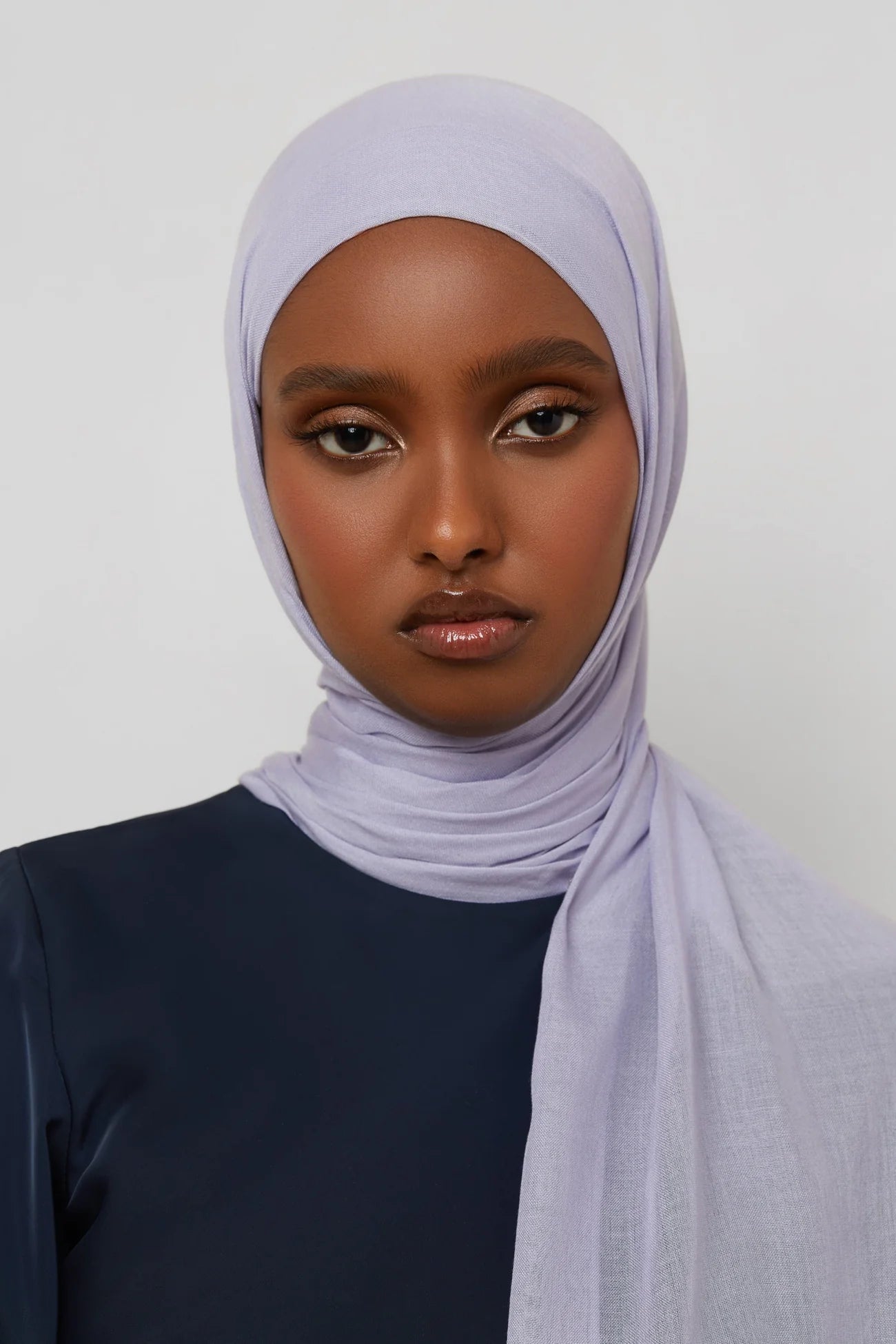 Bamboo Woven Hijab & Matching Undercap Set - Lavender Veiled 