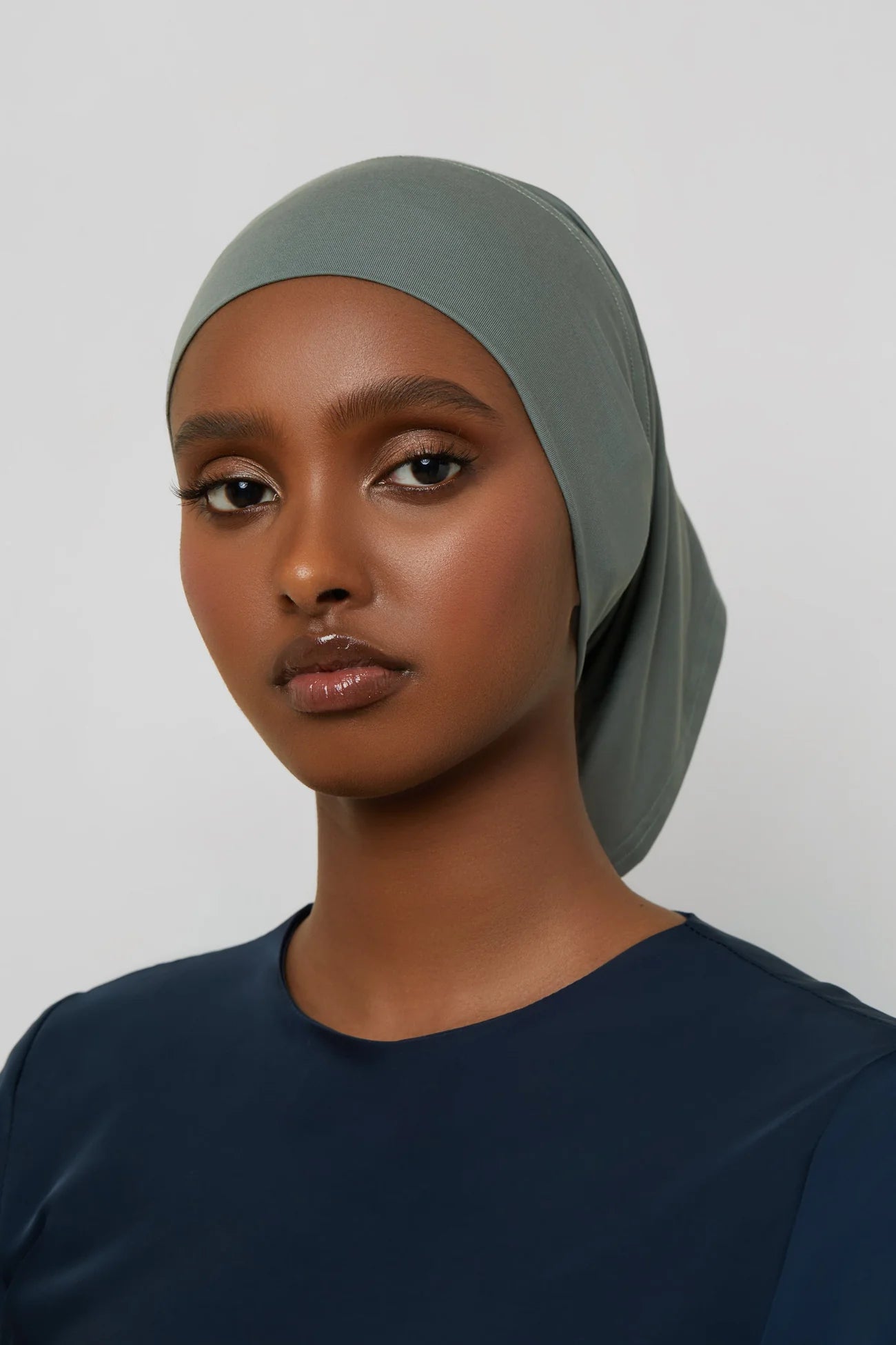 Bamboo Woven Hijab & Matching Undercap Set - Sedona Sage Veiled 