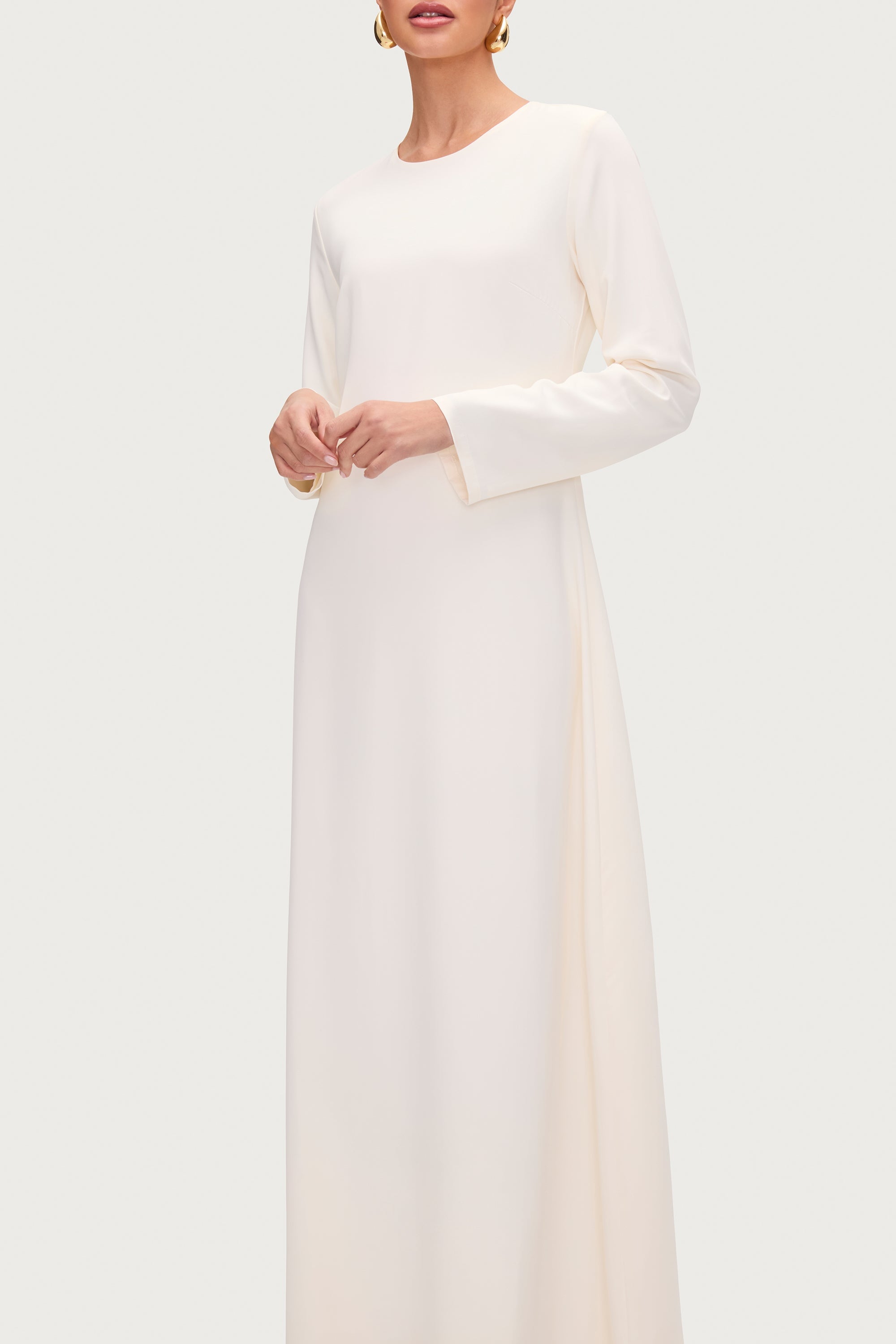 Basic Long Sleeve Maxi Dress - Moonbeam Dresses Veiled 