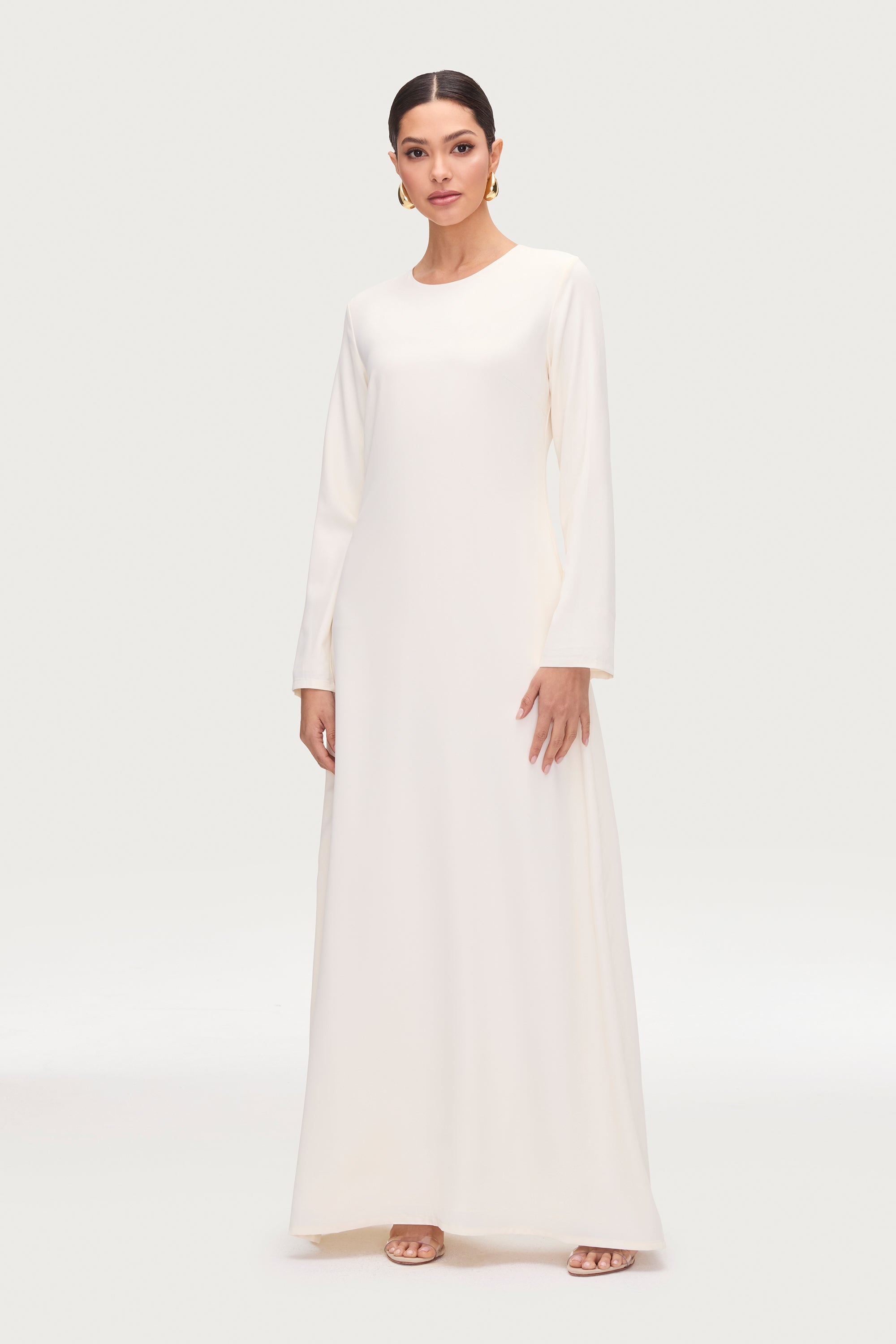 Basic Long Sleeve Maxi Dress - Moonbeam Dresses Veiled 