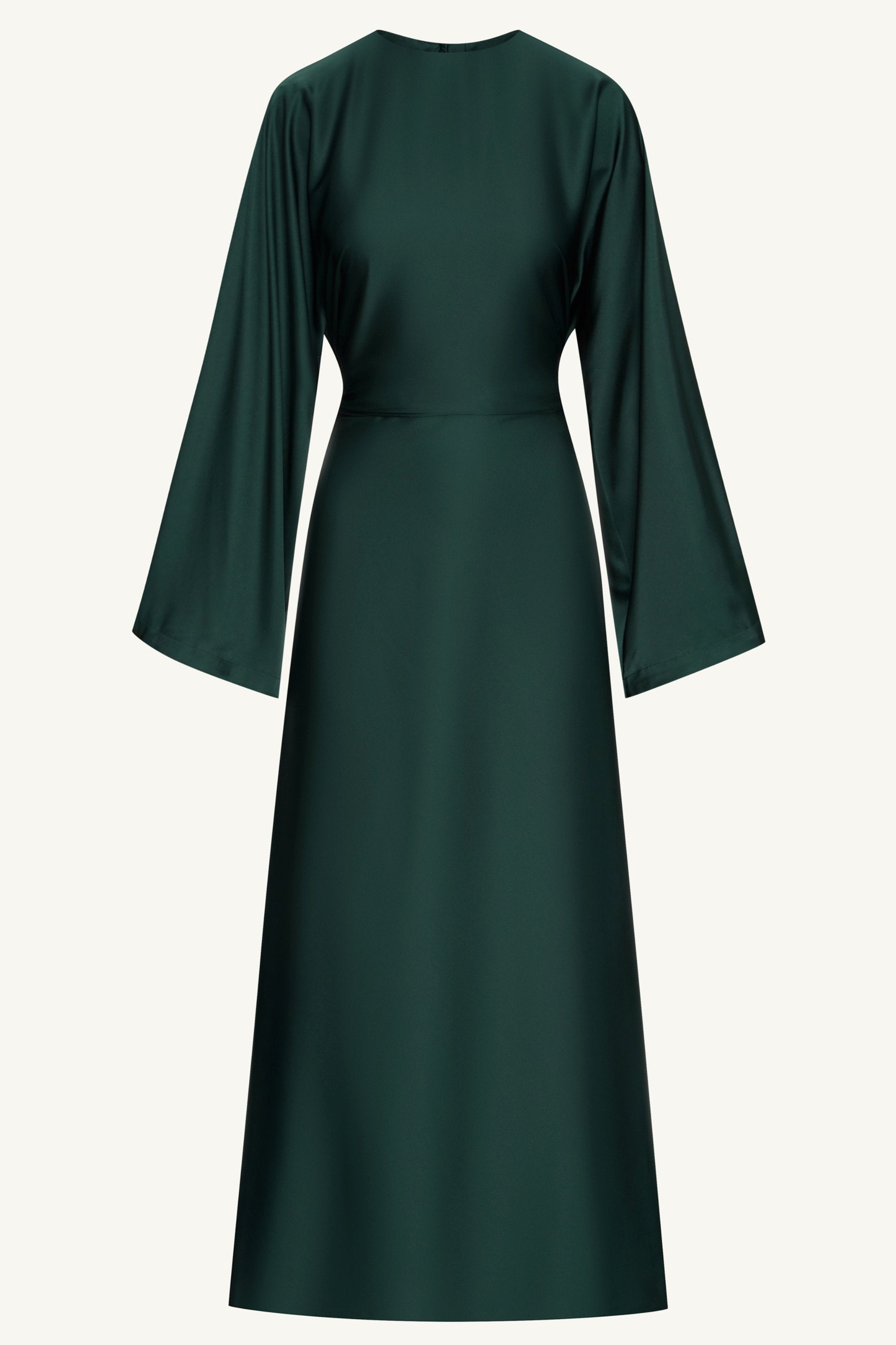 Batool Satin Maxi Dress - Emerald Clothing saigonodysseyhotel 