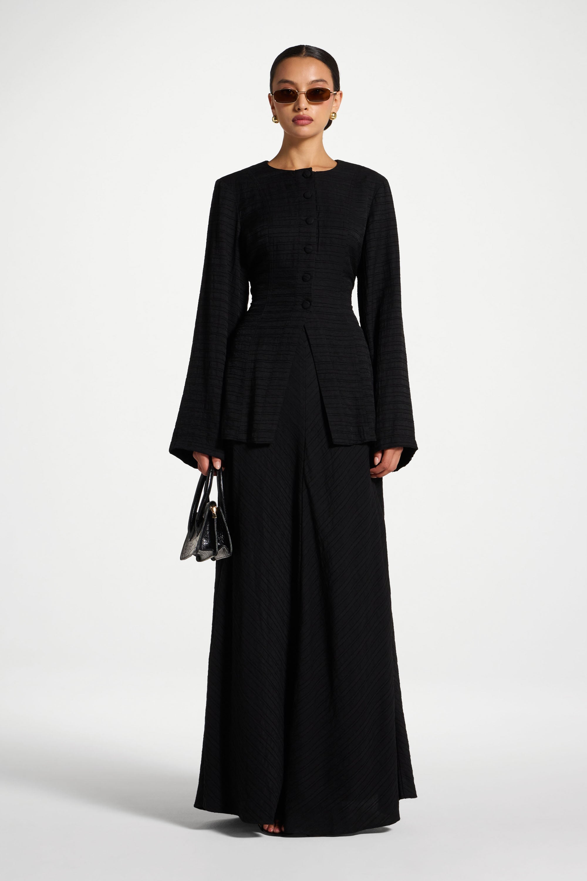 Bias Skirt - Black Abayas Veiled 