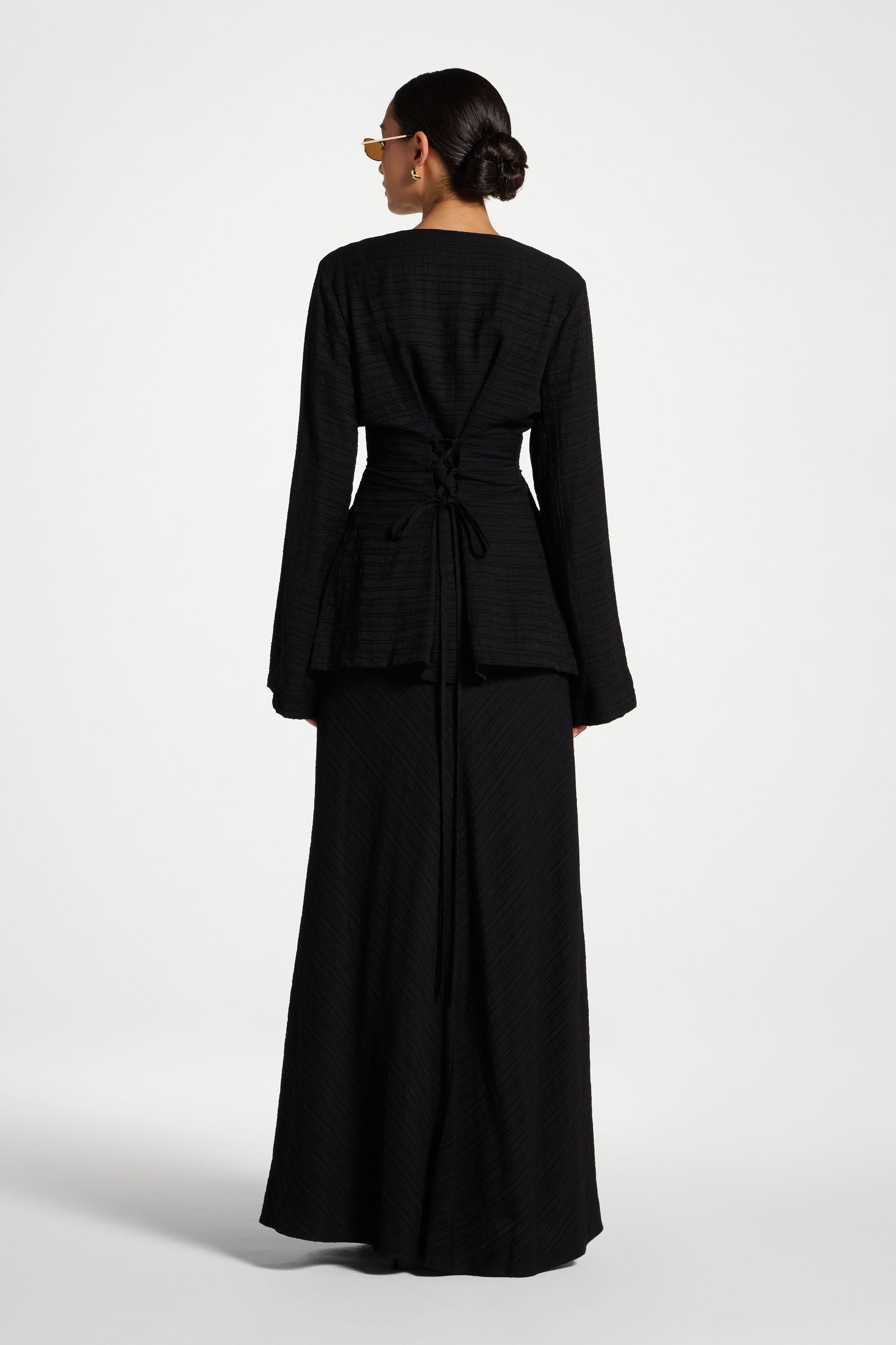 Bias Skirt - Black Abayas Veiled 
