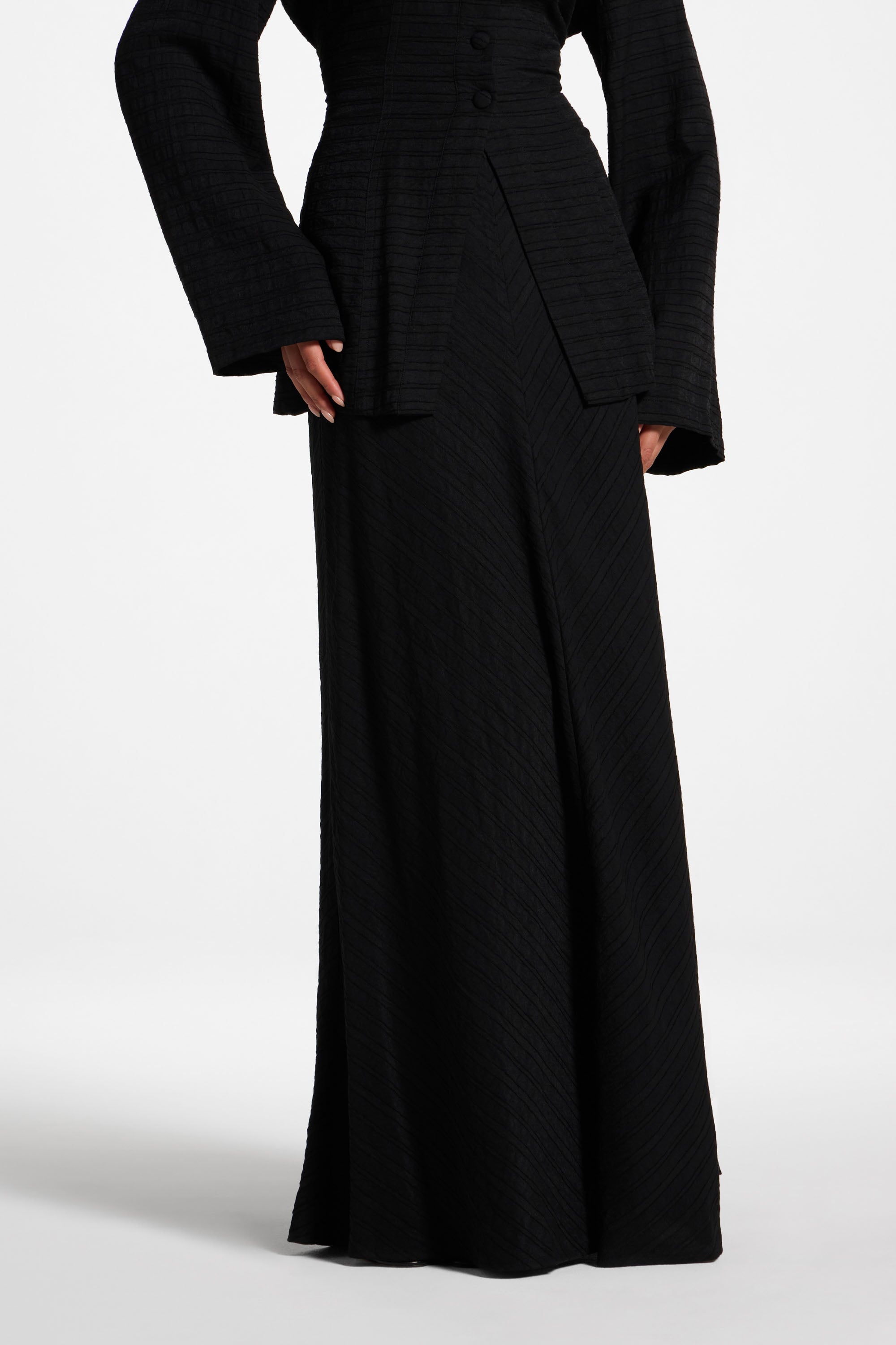 Bias Skirt - Black Abayas Veiled 