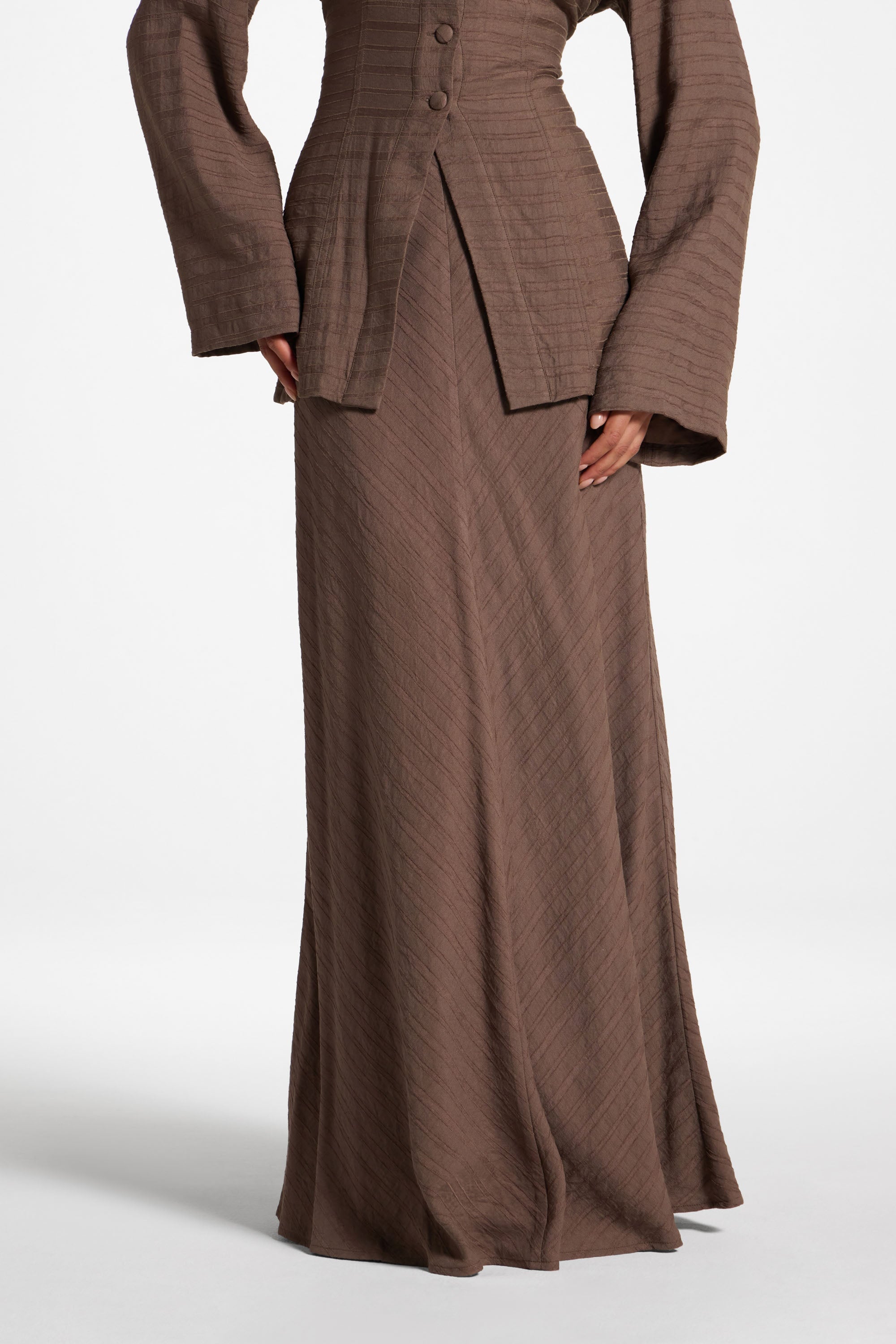 Bias Skirt - Mushroom Abayas Veiled 