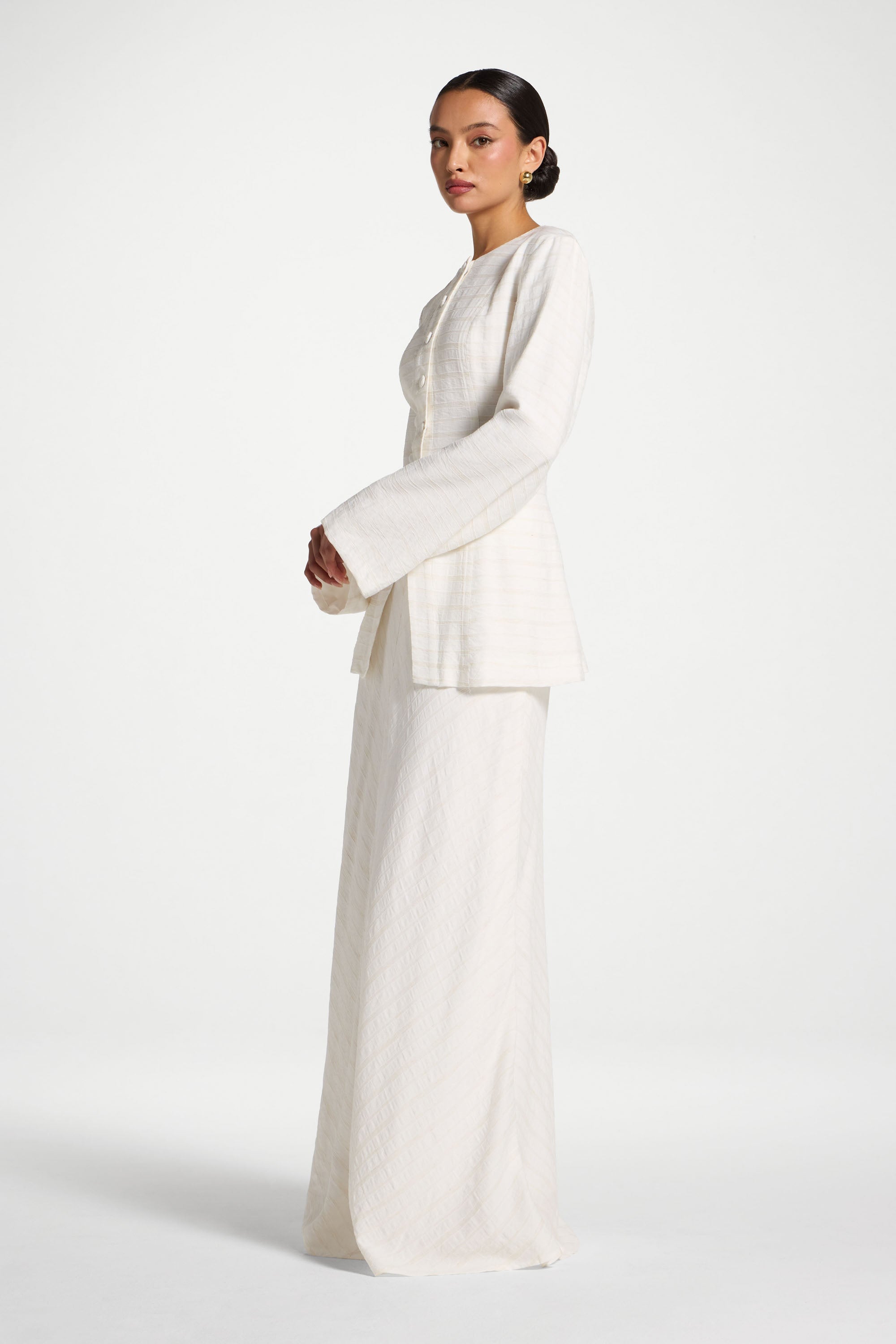 Bias Skirt - Natural Abayas Veiled 