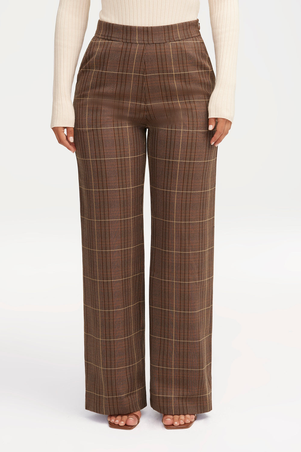 WestCloset Rebel Plaid Wide-Leg Pants