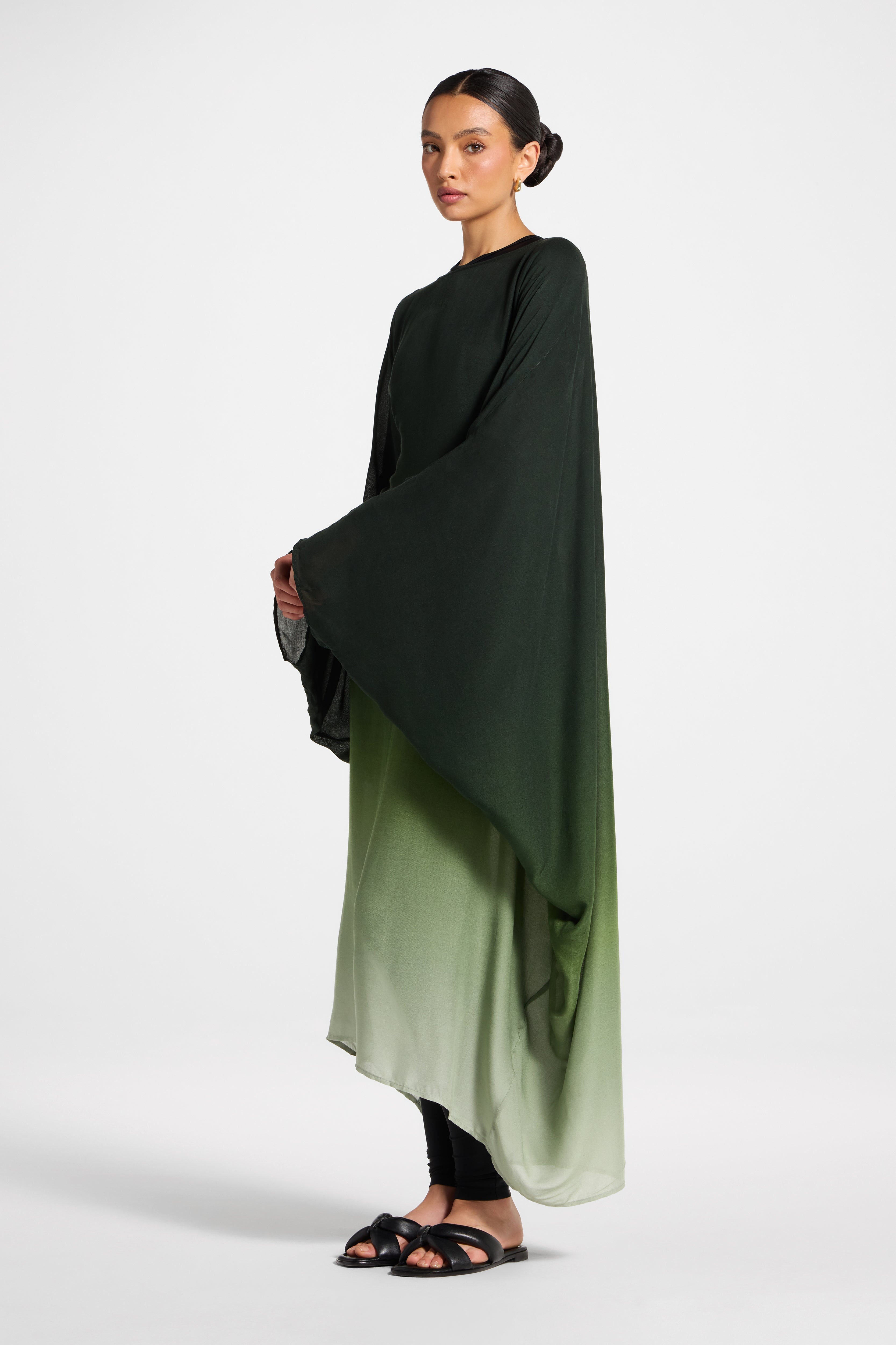 Butterfly Inner Tie Swim Cover Dress - Marine Ombre Swim Veiled 
