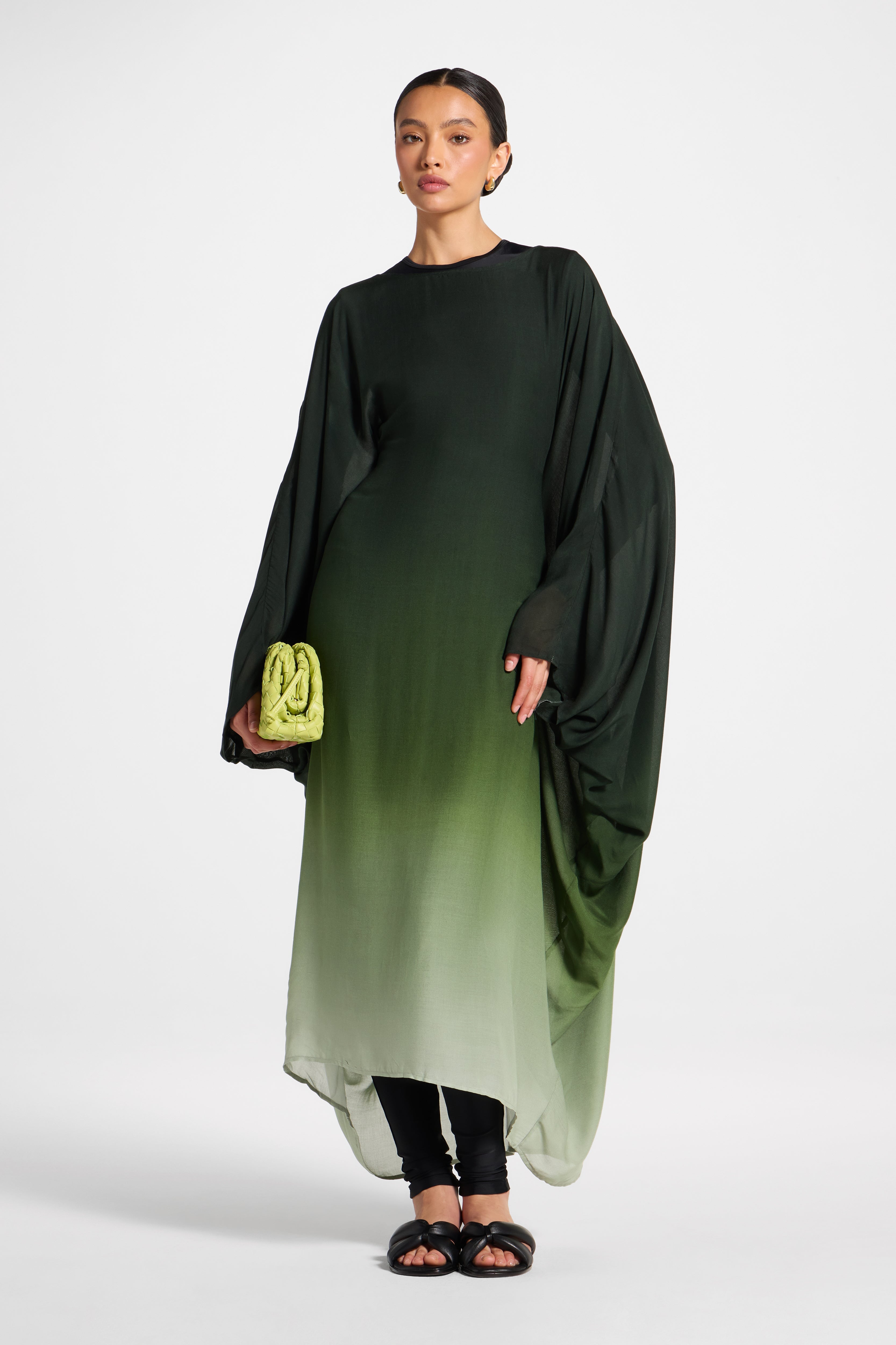 Butterfly Inner Tie Swim Cover Dress - Marine Ombre Swim Veiled 