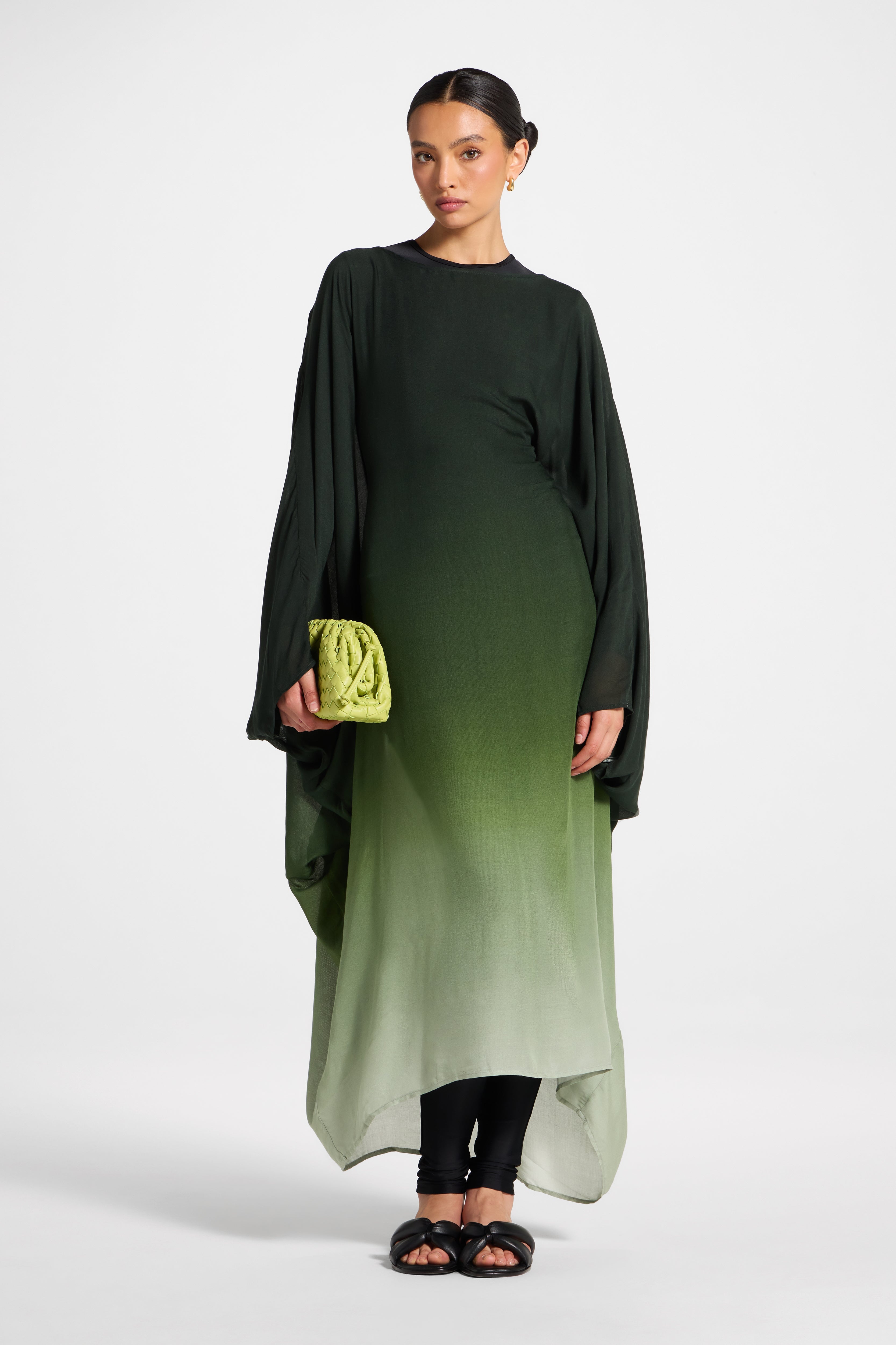 Butterfly Inner Tie Swim Cover Dress - Marine Ombre Swim Veiled 