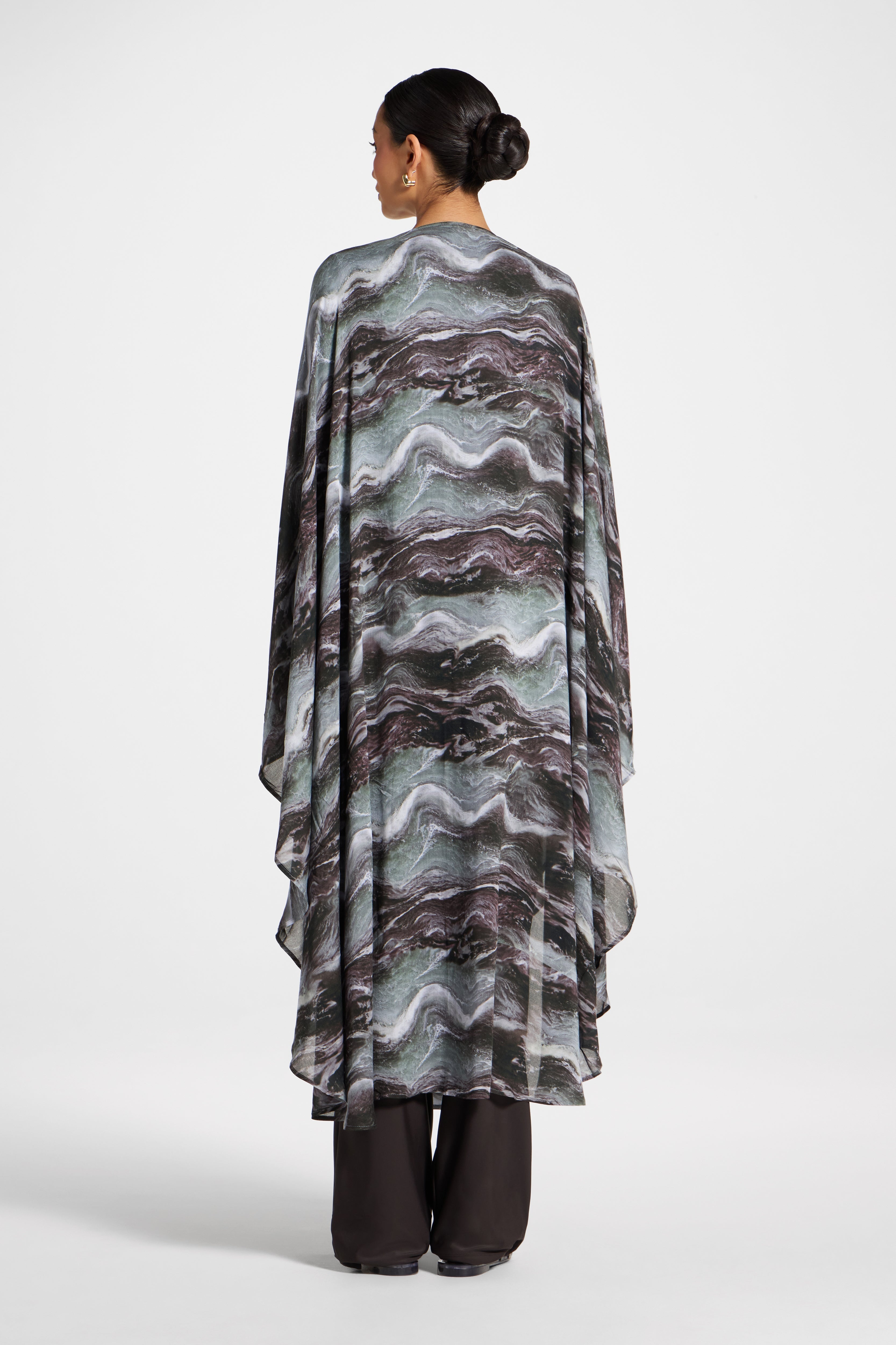 Cardigan Cover Up - Earth Marble Swim Veiled 