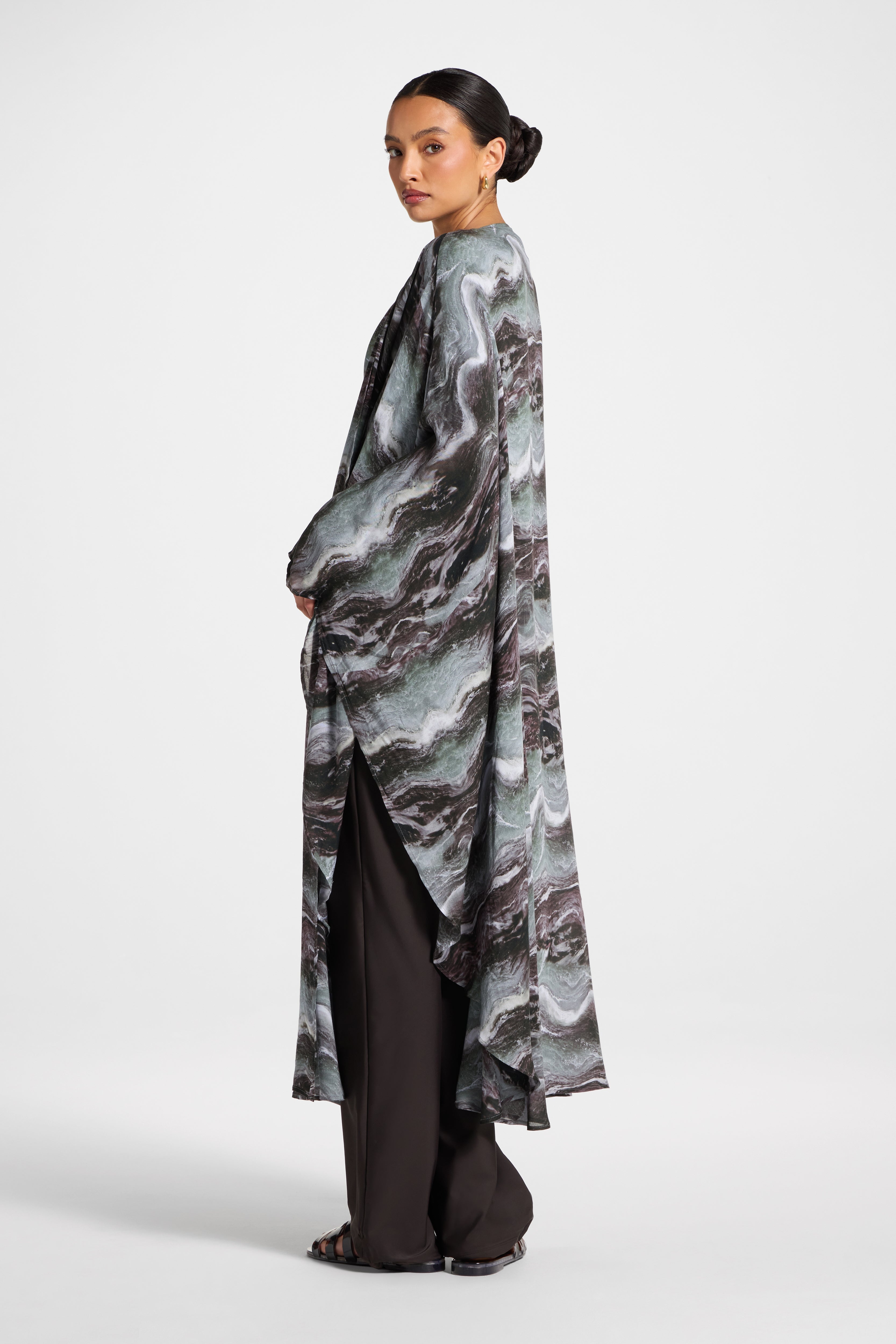 Cardigan Cover Up - Earth Marble Swim Veiled 