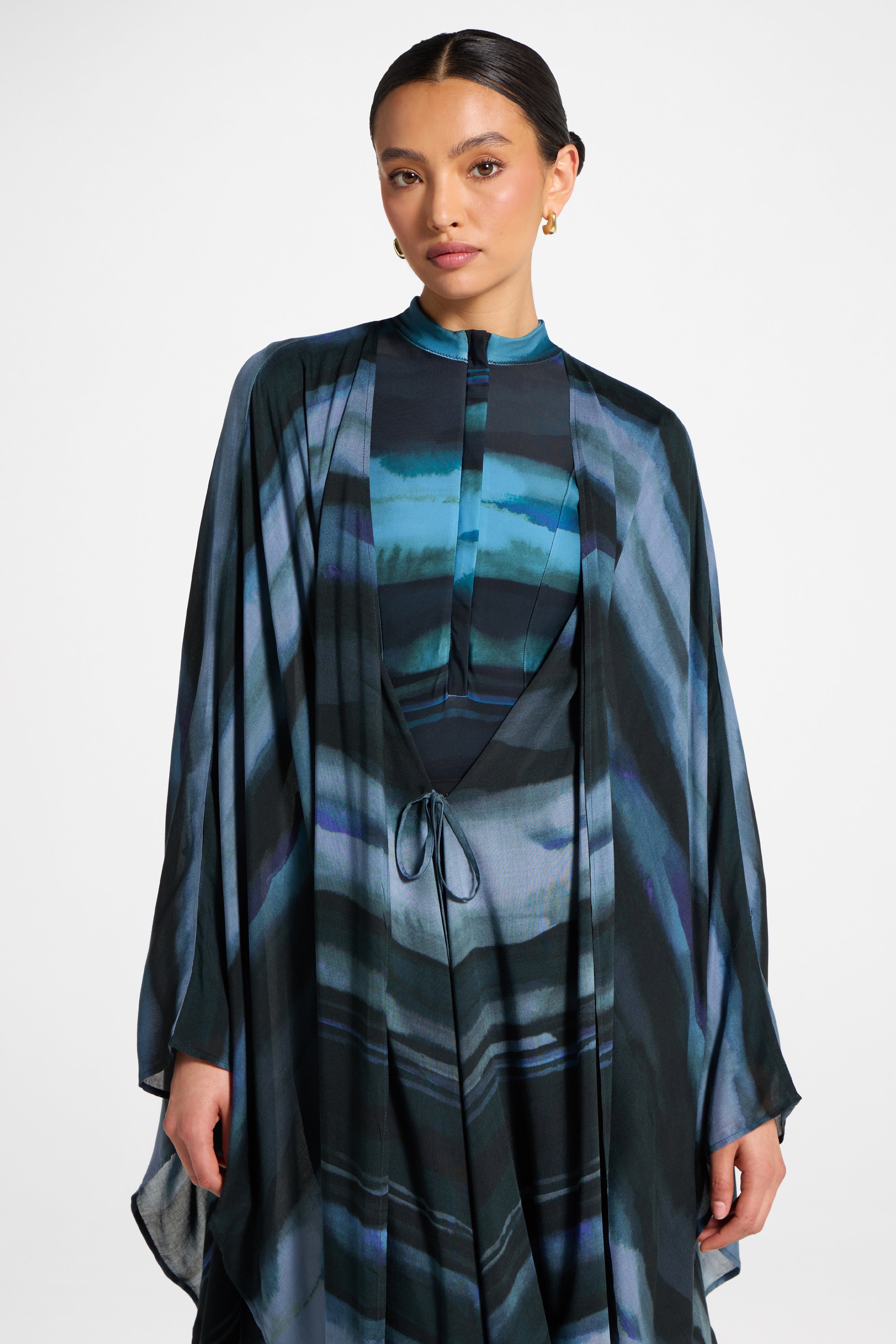 Cardigan Cover Up - Twilight Waves Swim Veiled 