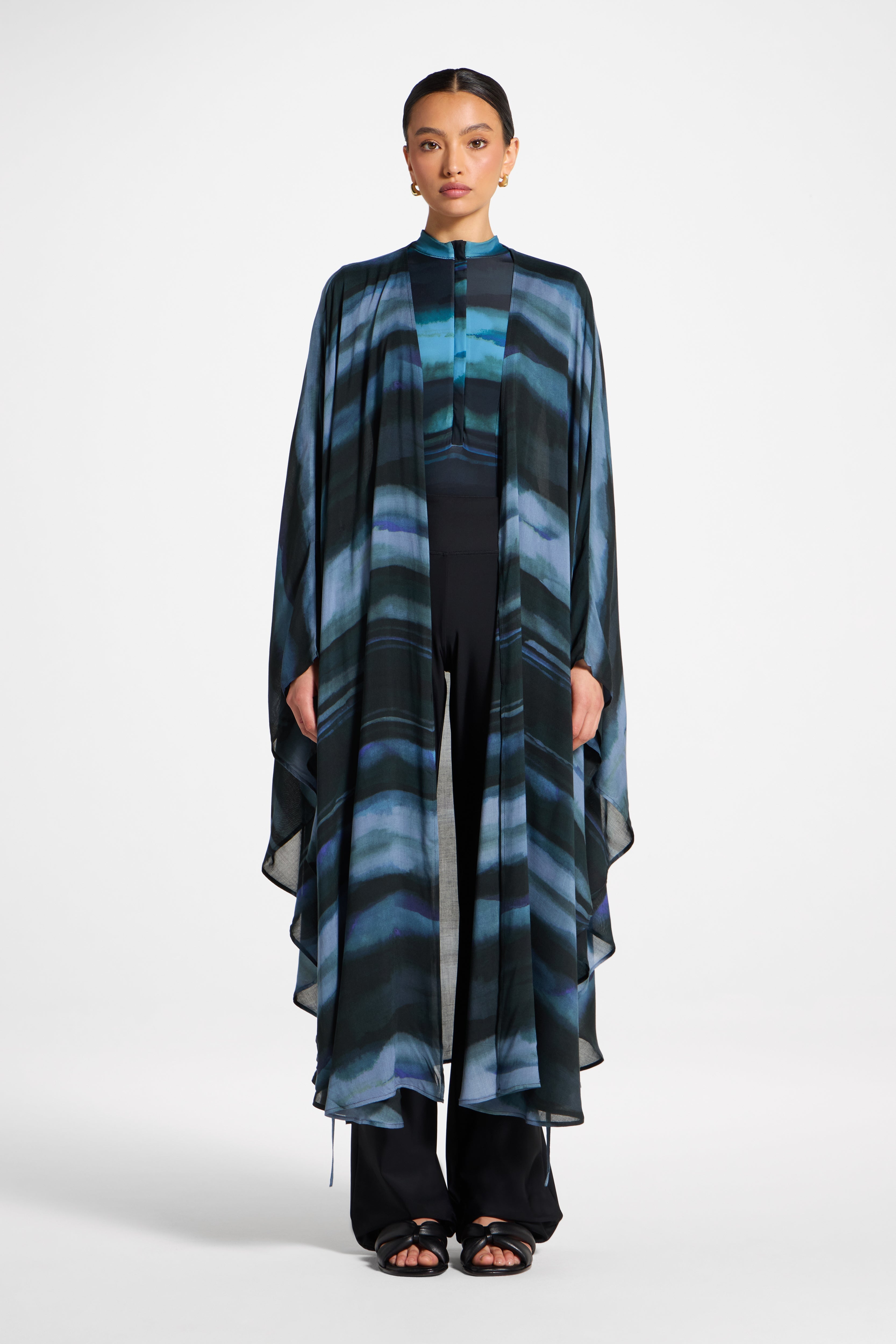 Cardigan Cover Up - Twilight Waves Swim Veiled 