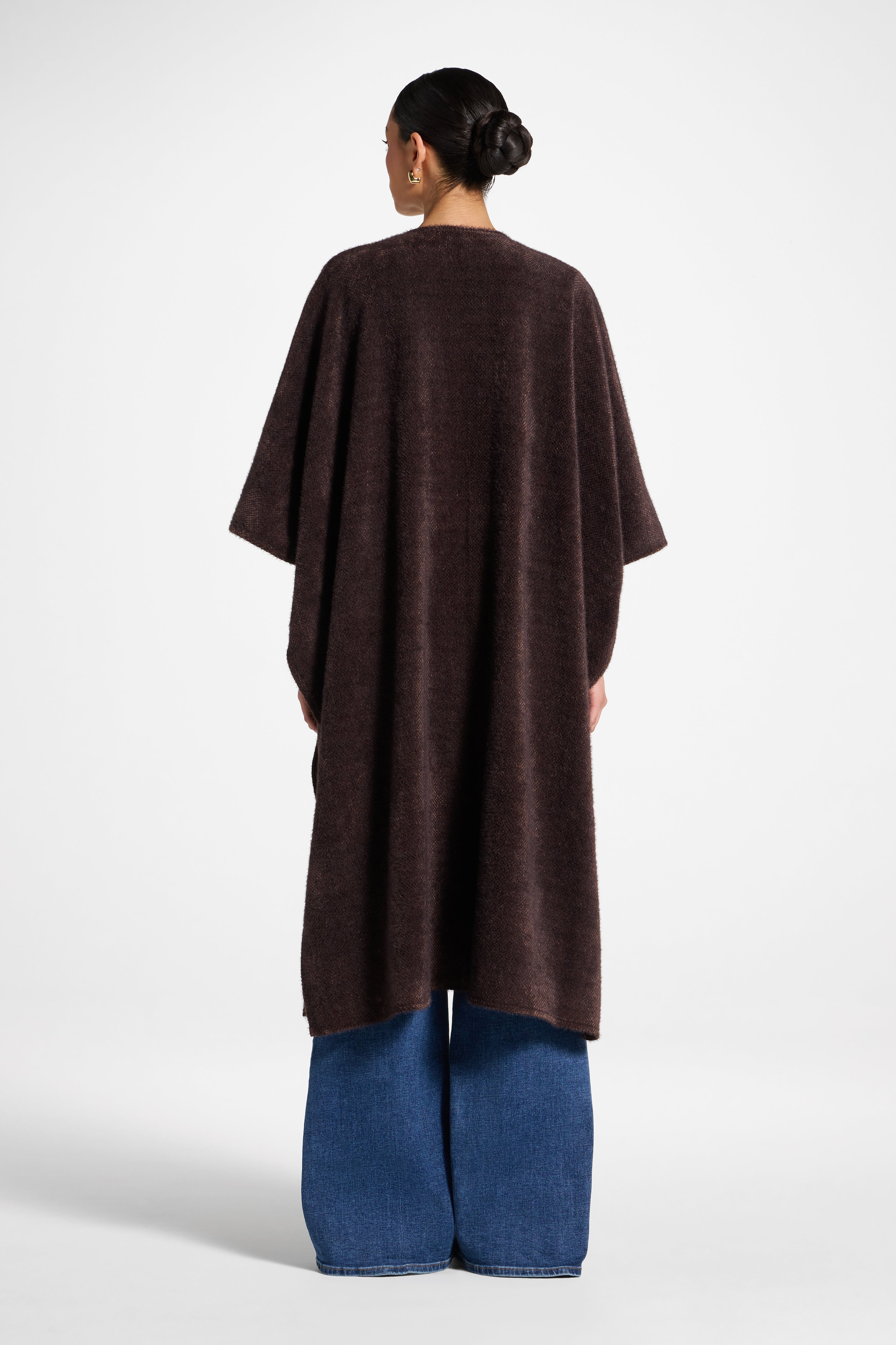 Chenille Cape - Espresso Abayas Veiled 