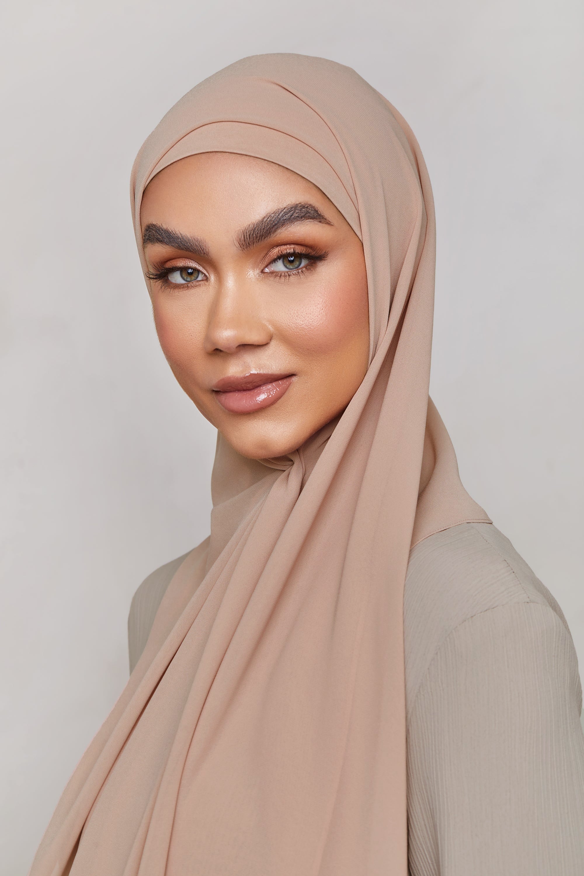 Chiffon LITE Hijab - Mahogany Rose Hijabs Veiled 