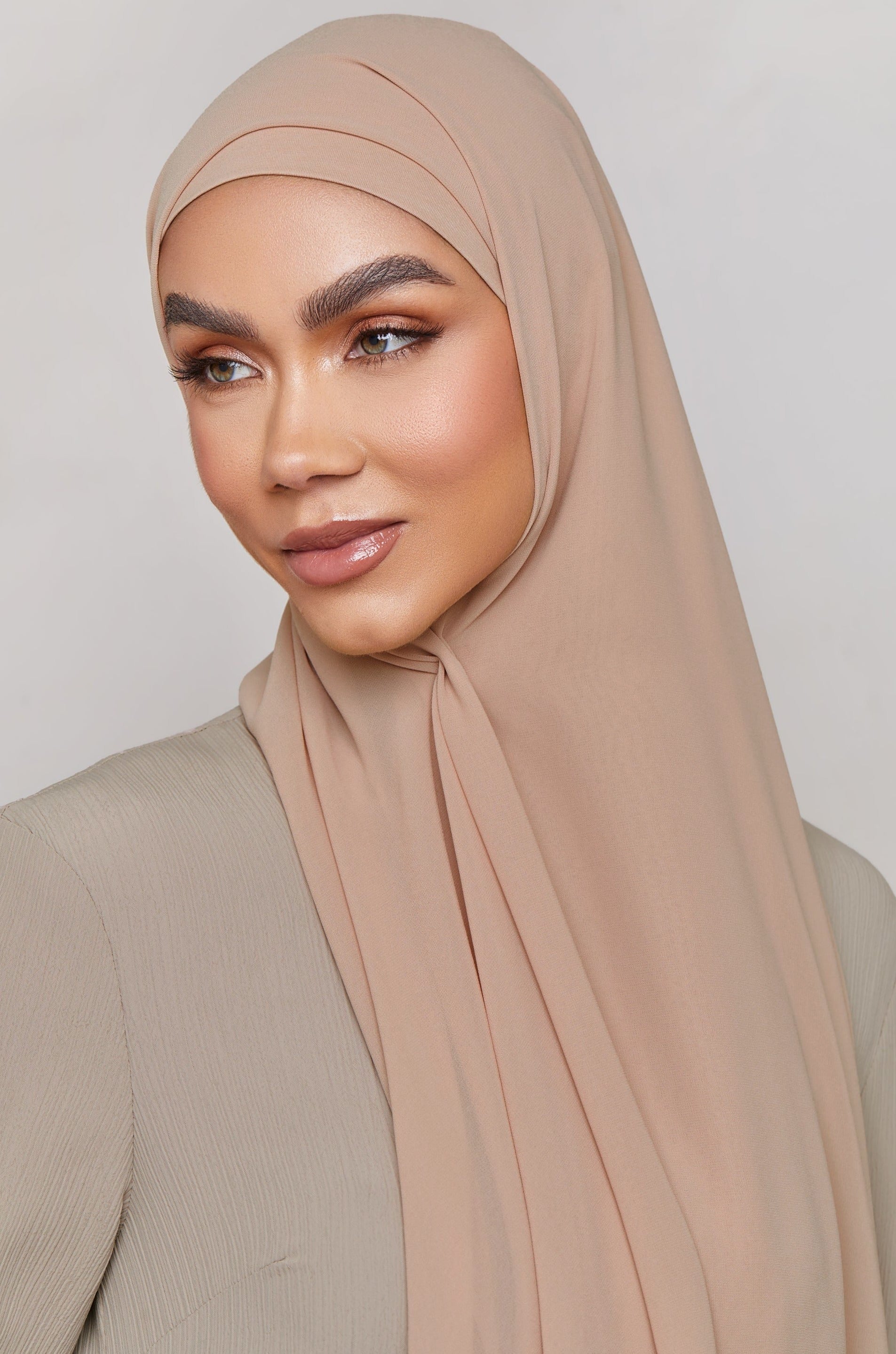 Chiffon LITE Hijab - Mahogany Rose Hijabs Veiled 