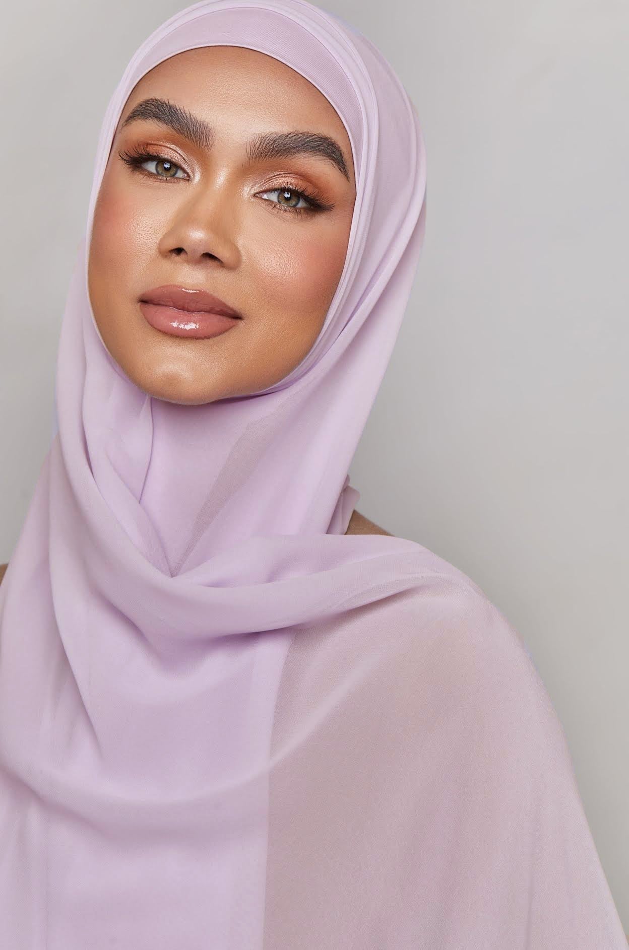 Chiffon LITE Hijab - Orchid Petal Hijabs Veiled 
