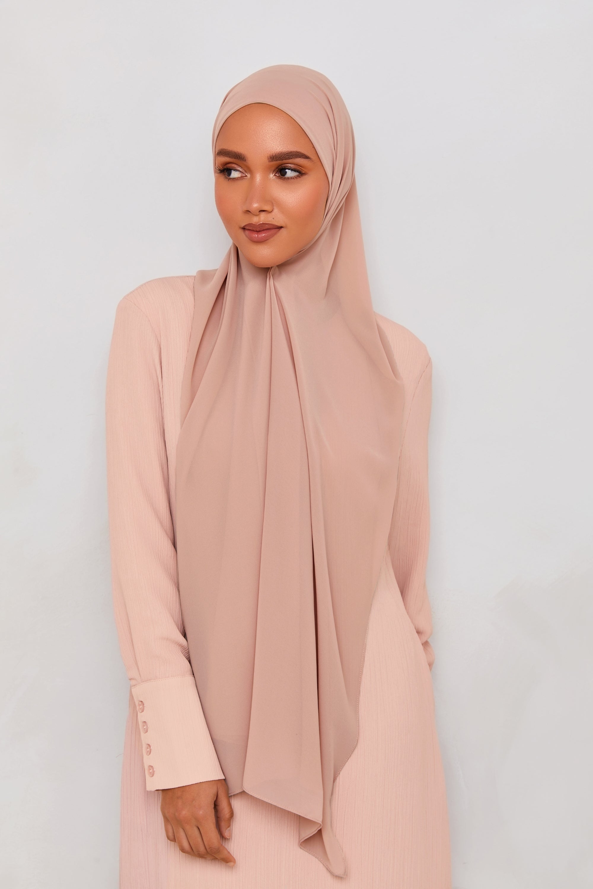 Chiffon LITE Hijab - Shadow Grey Hijabs Veiled 